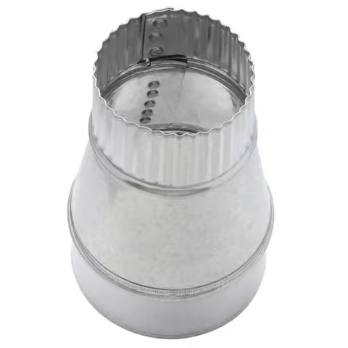Imperial 4 in. D x 3 in. D Galvanized Steel Reducer with Crimp