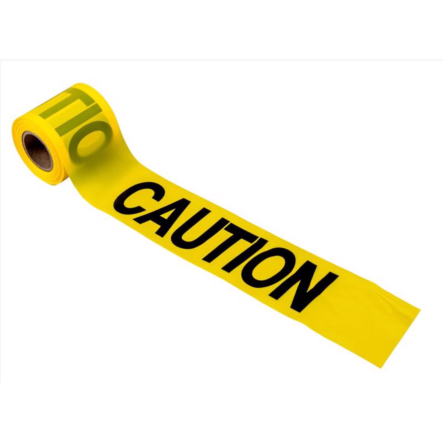 C.H. Hanson 200 ft. L X 3 in. W Plastic Caution Barricade Tape Yellow
