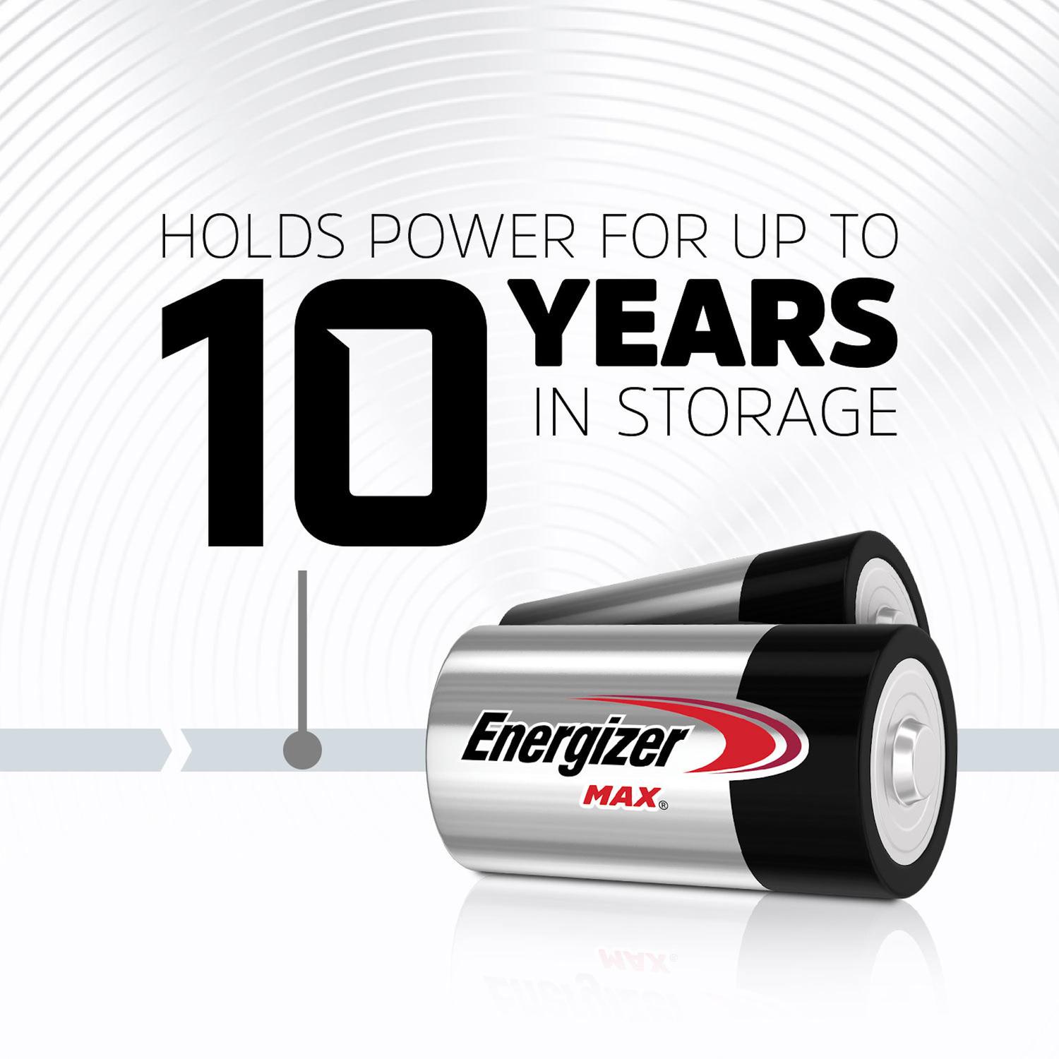 Energizer Max D Alkaline Batteries 4 pk Carded