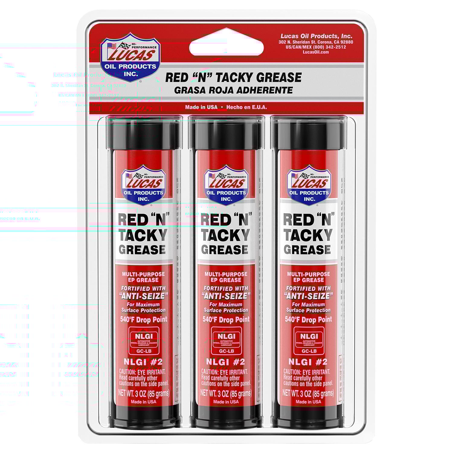 Lucas Oil Products Red "N" Tacky Multi-Purpose Grease Stick 3 oz