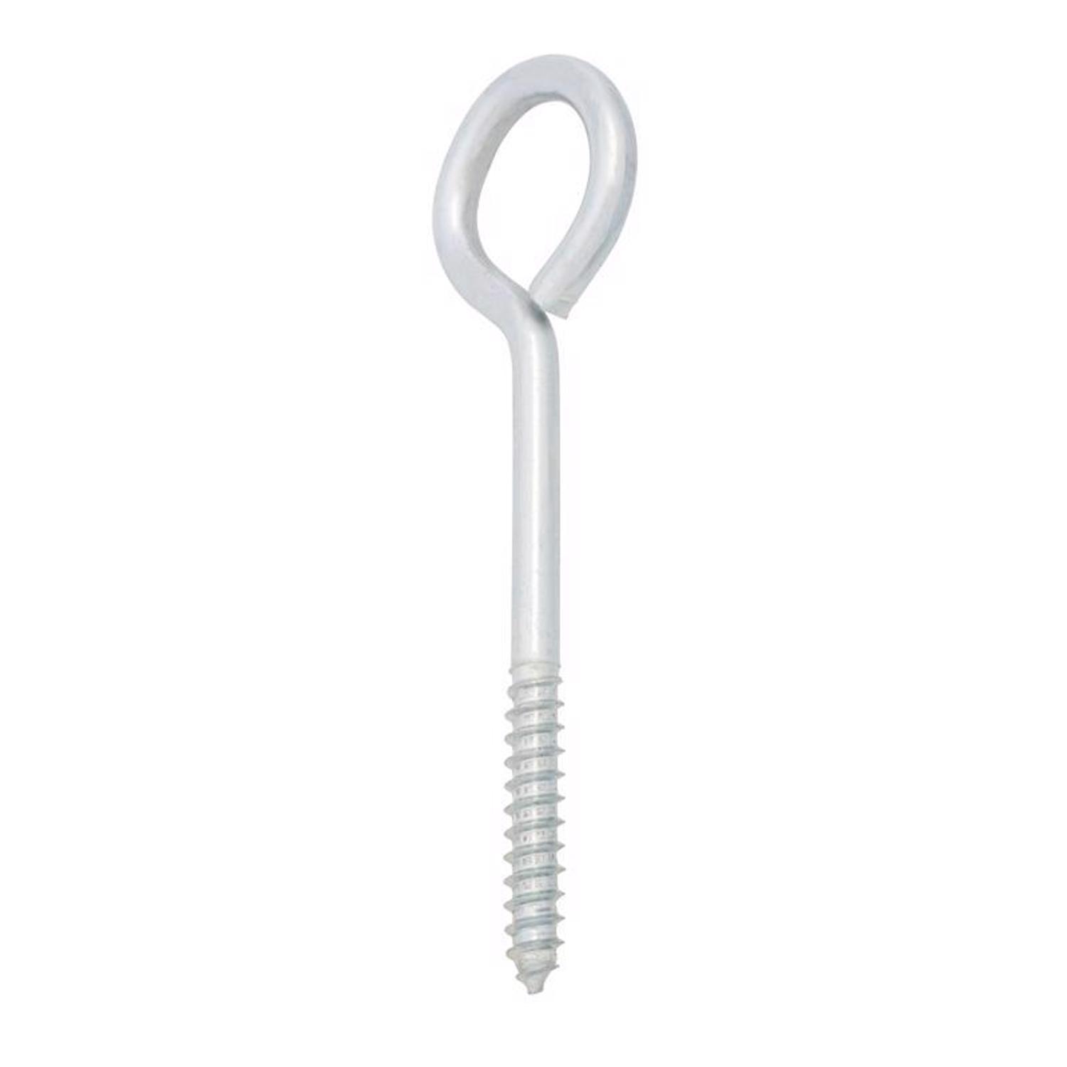 Hampton 3/8 in. X 6 in. L Zinc-Plated Steel Lag Thread Eyebolt