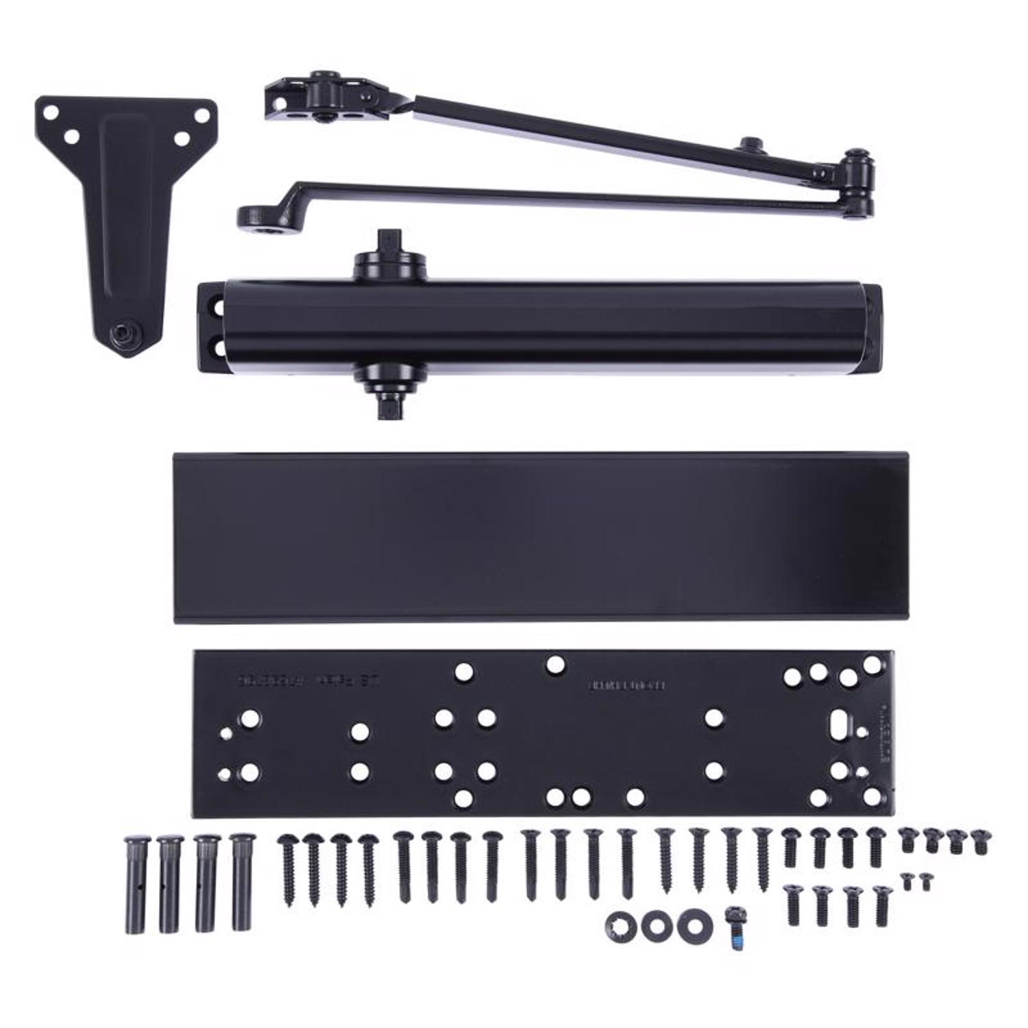 Brinks Commercial Matte Black Metal Hydraulic Adjustable Door Closer Grade 1
