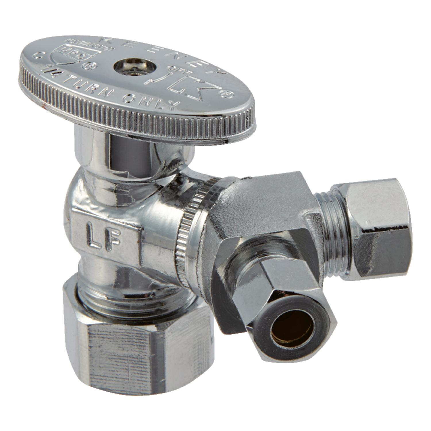 Ace Compression Compression Brass Dual Shut-Off Valve