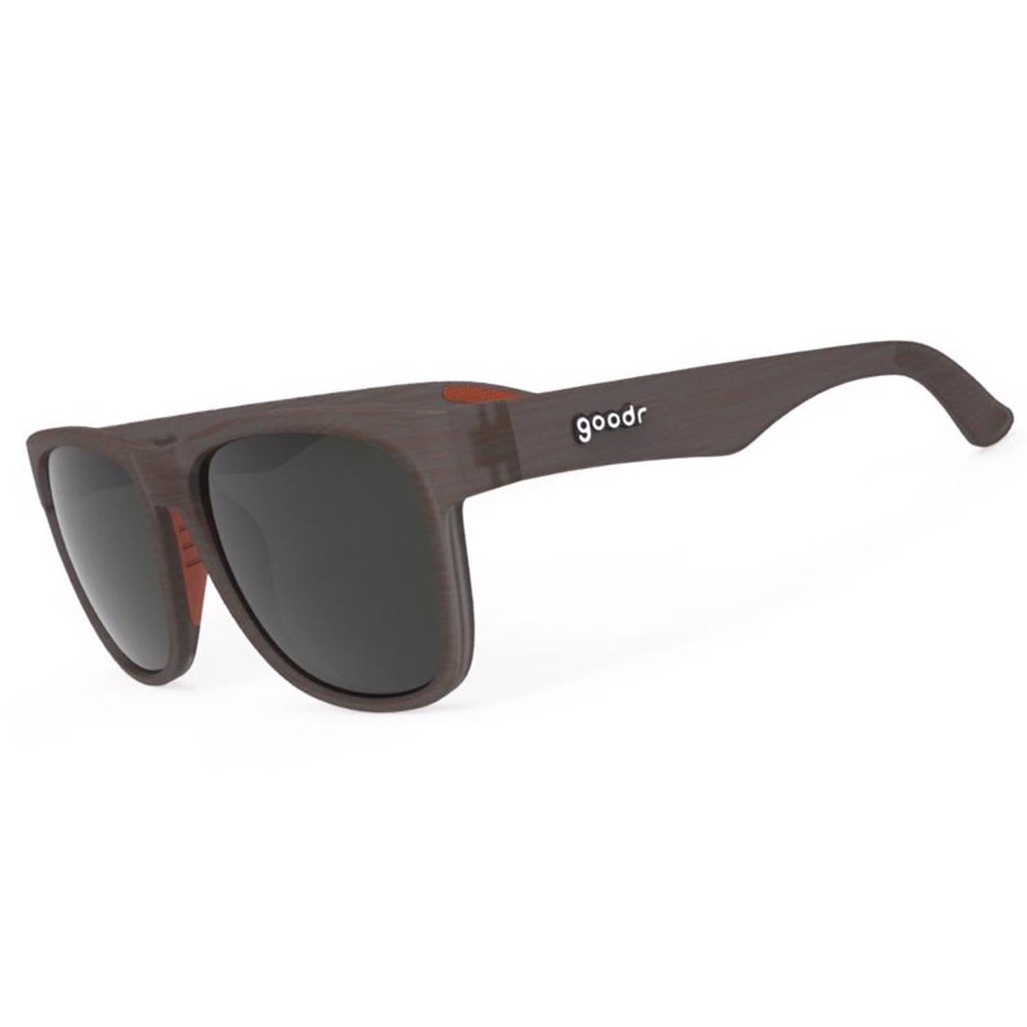 goodr BFG - Just Knock It On! Sunglasses Unisex Brown Frame Black Lens Polarized