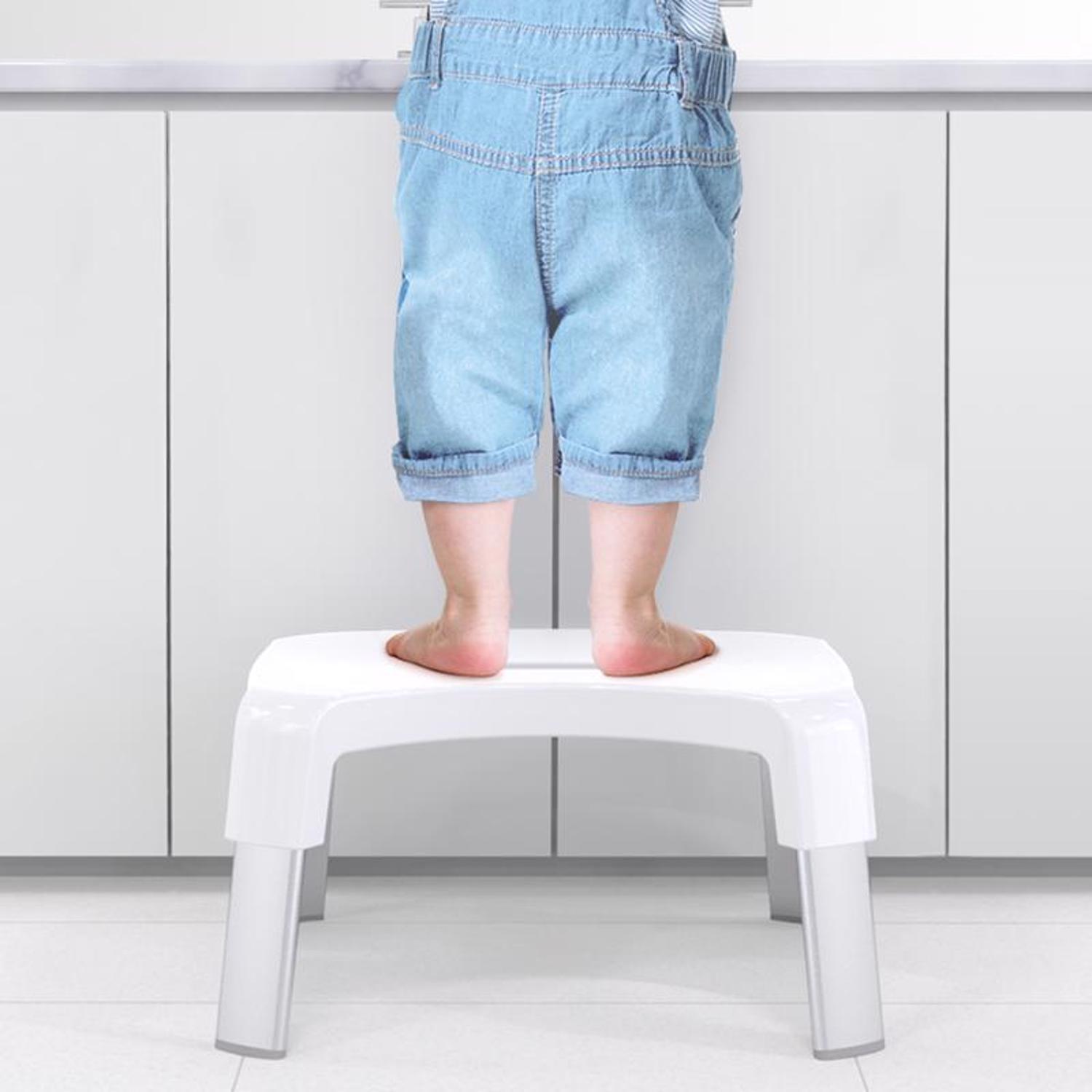 Better Living White Plastic Toilet Stool