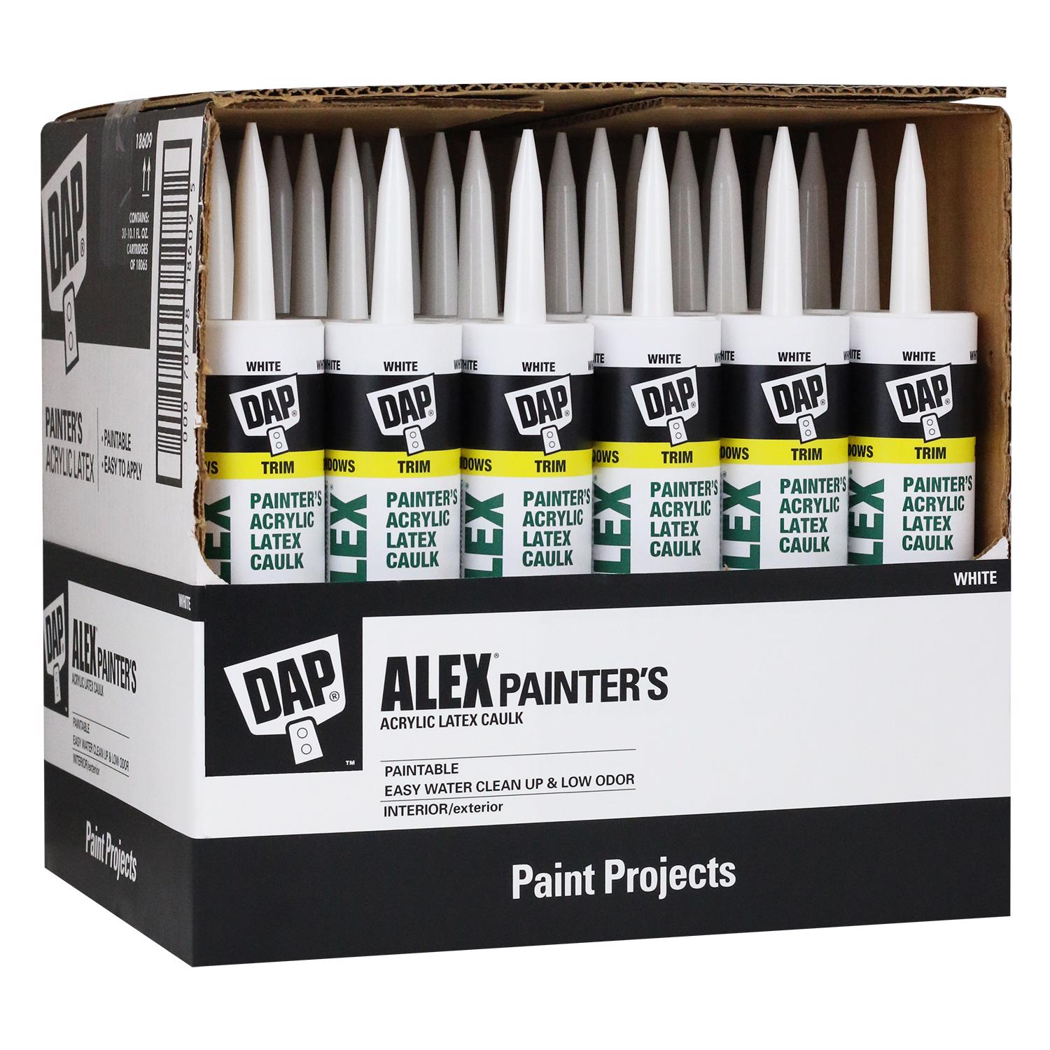 DAP Alex White Acrylic Latex Painter's Caulk 10.1 oz