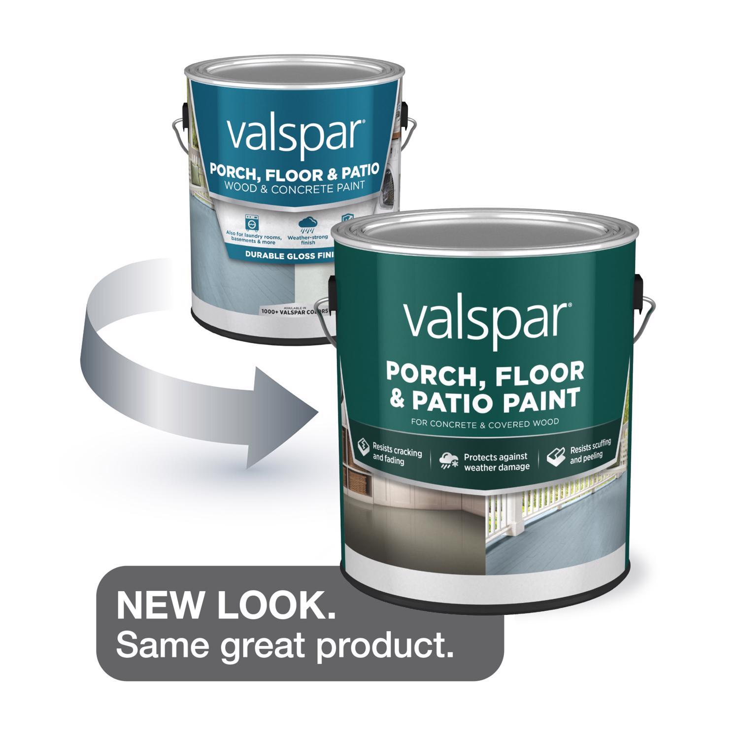Valspar Porch, Floor & Patio Satin Ultra White Floor Paint 1 gal