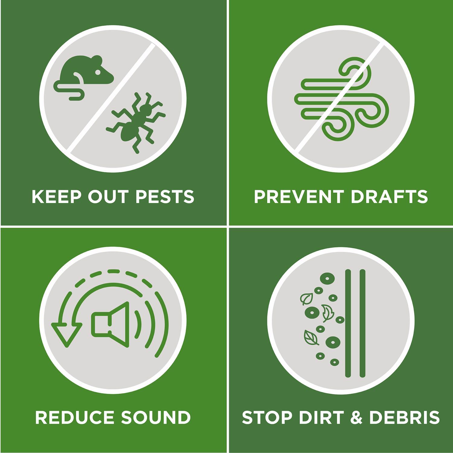 M-D Building Products DENY Brown Vinyl Seal For Doors 36 in. L X 1.75 in.