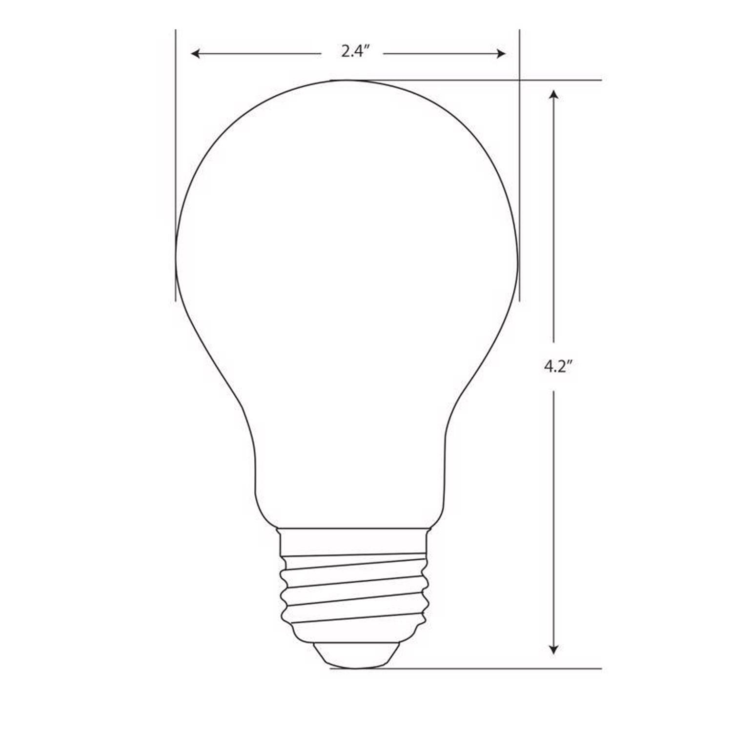 Feit Enhance A19 E26 (Medium) LED Bulb Daylight 40 Watt Equivalence 4 pk