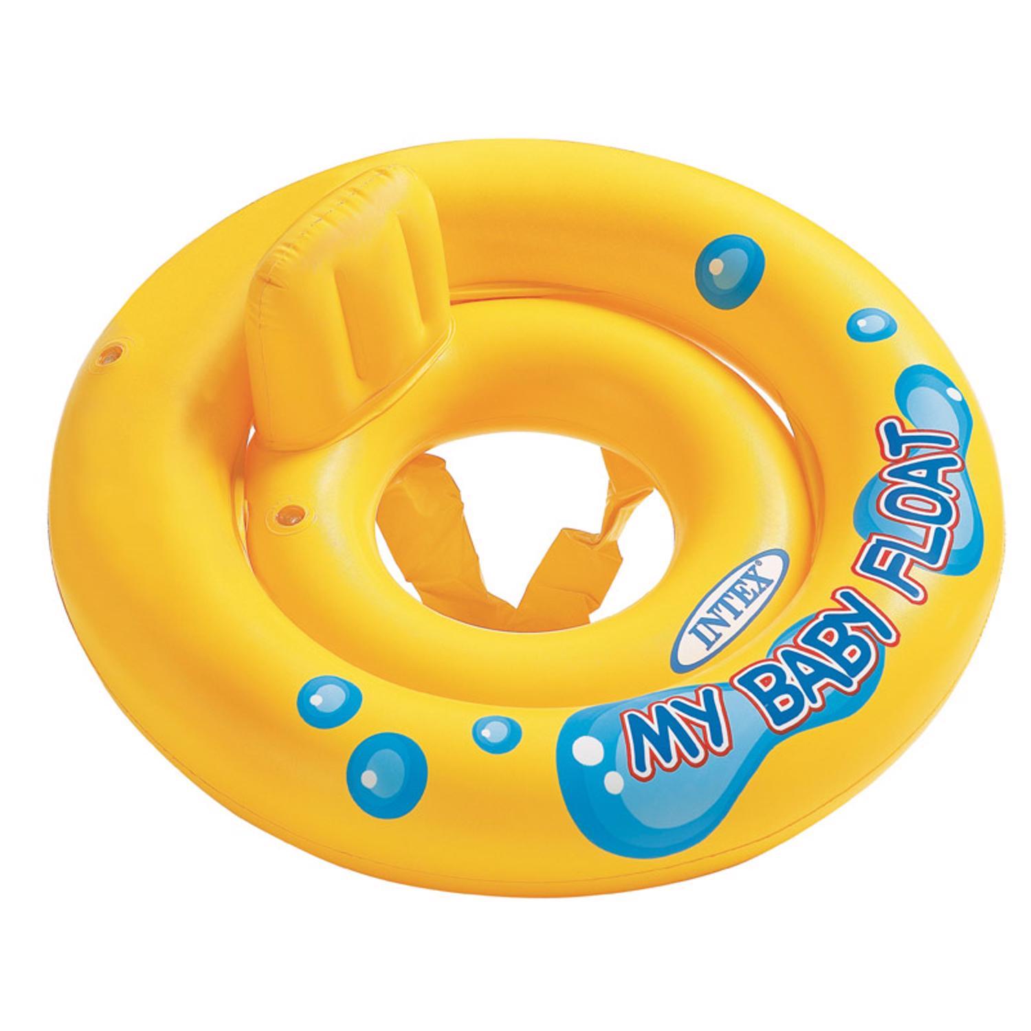 Intex Yellow Vinyl Inflatable Baby Float