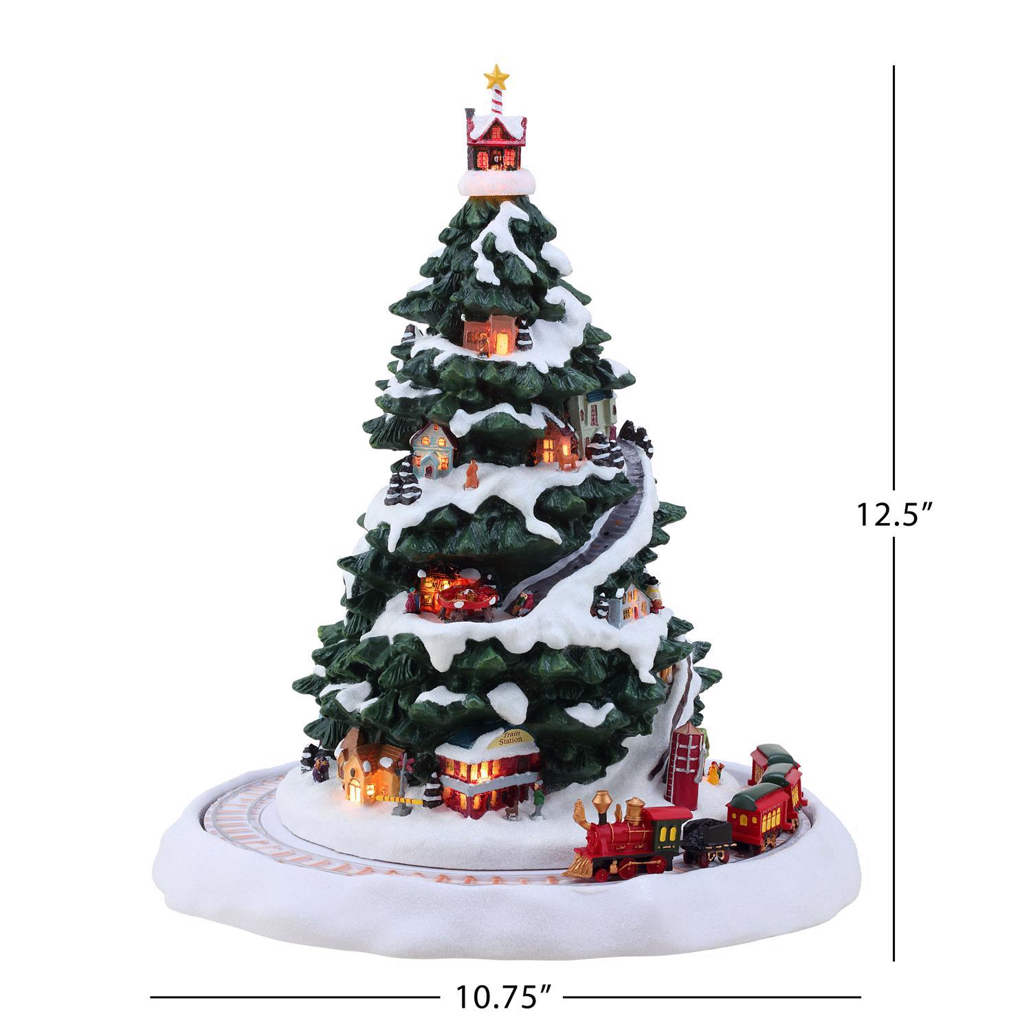 Mr. Christmas LED Winter Wonderland Christmas Eve Express Christmas Tree 12.5 in.