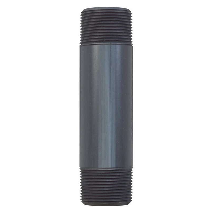B&K Schedule 80 1-1/4 in. MIP X 1-1/4 in. D MIP PVC 6 in. Nipple 1 pk