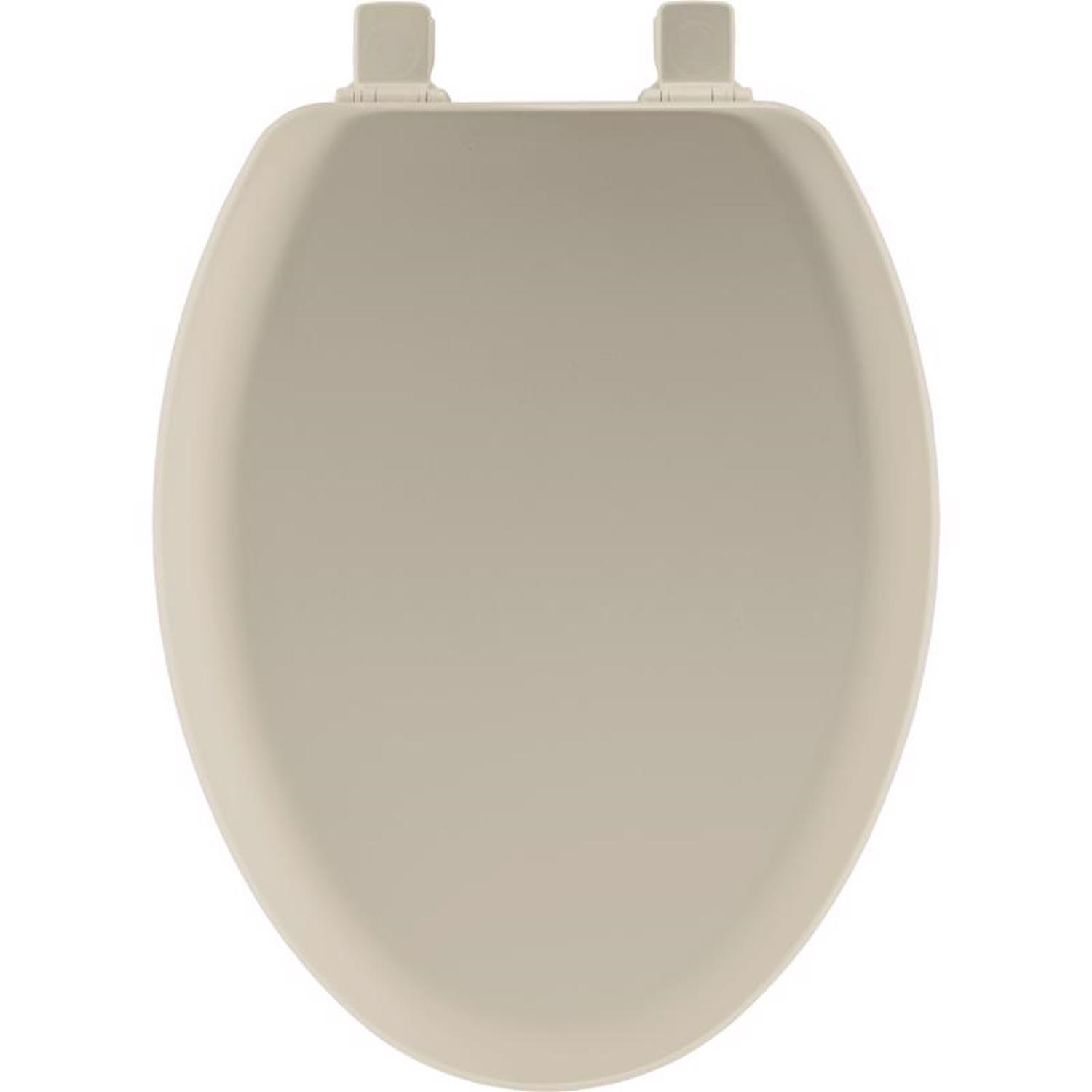 Mayfair by Bemis Cameron Elongated Bone Enameled Wood Toilet Seat
