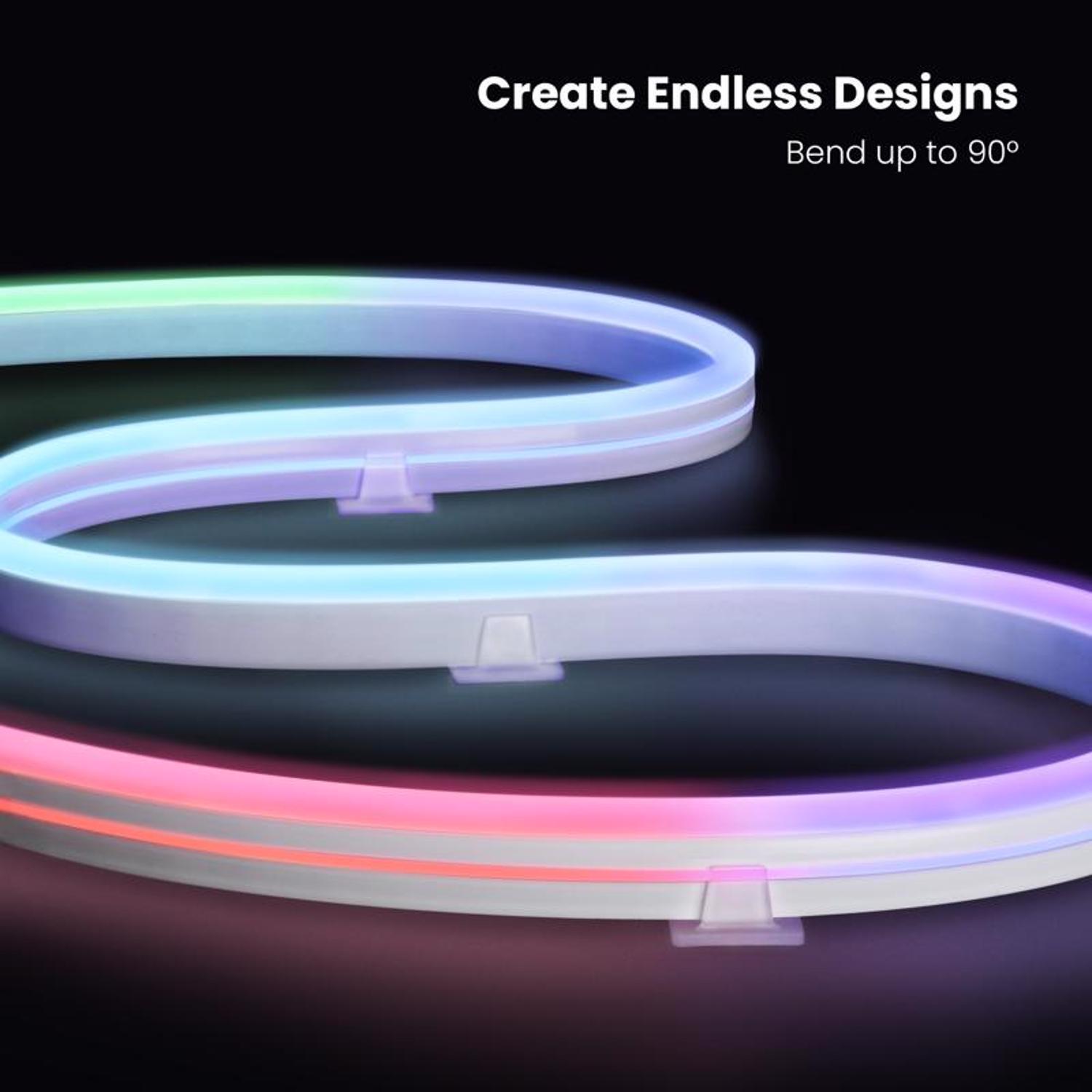 Feit 10 ft. L Color Changing Plug-In LED Smart-Enabled Rope Lights 1 pk
