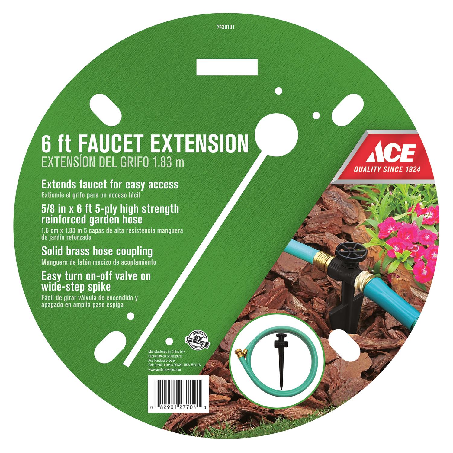 Ace 5/8 in. D X 6 ft. L Medium Duty Faucet Hose Extender