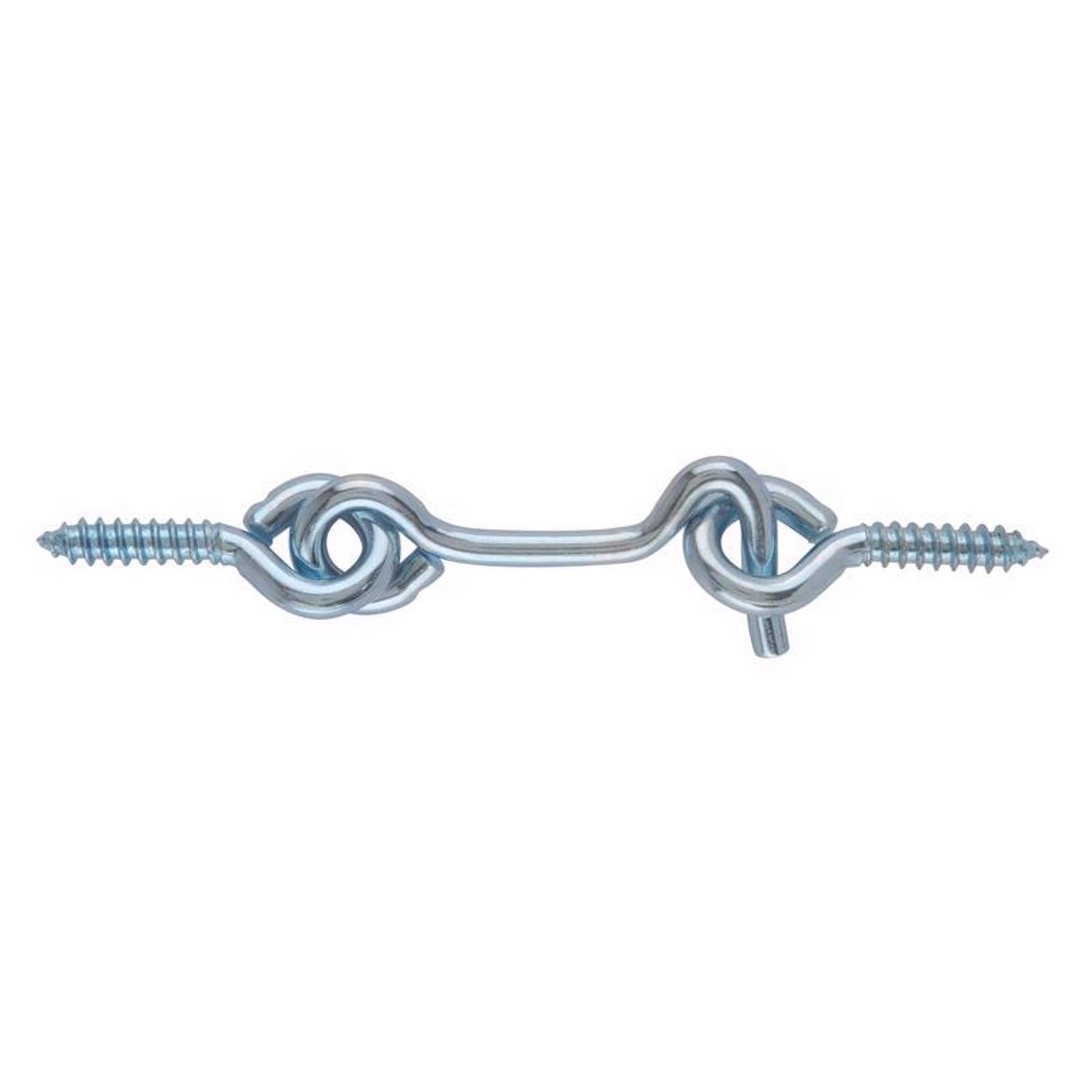 Ace Small Zinc-Plated Silver Steel 1.5 in. L Hook and Eye 2 pk