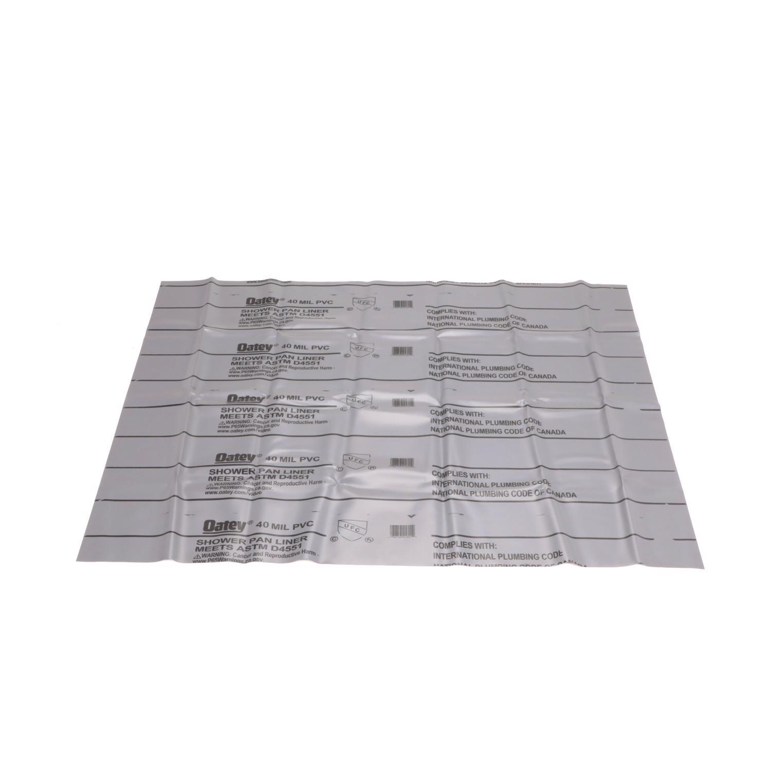 Oatey 5 ft. W X 6 ft. L Gray Shower Pan Liner