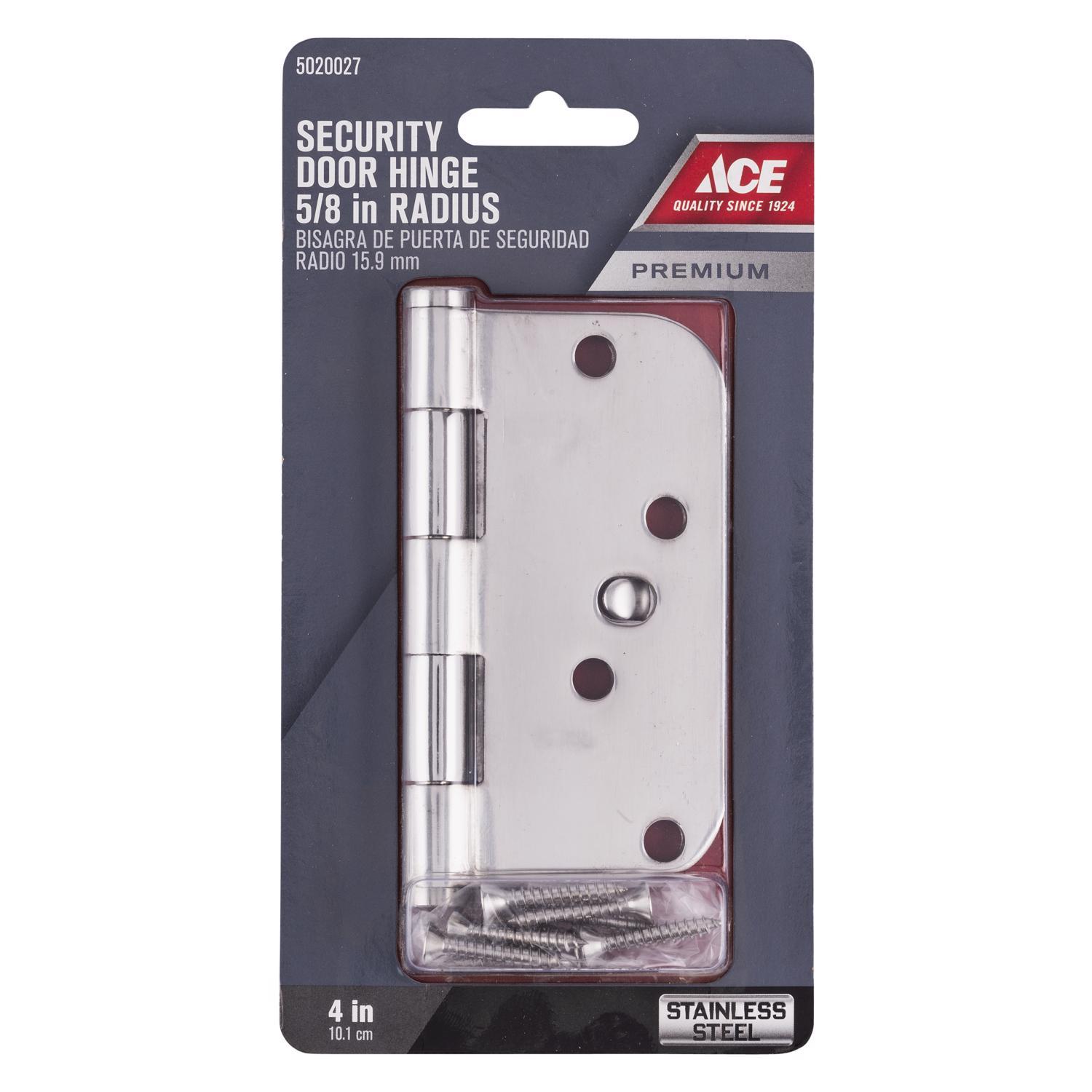 Ace 4 in. L Stainless Steel Residential Door Hinge 1 pk
