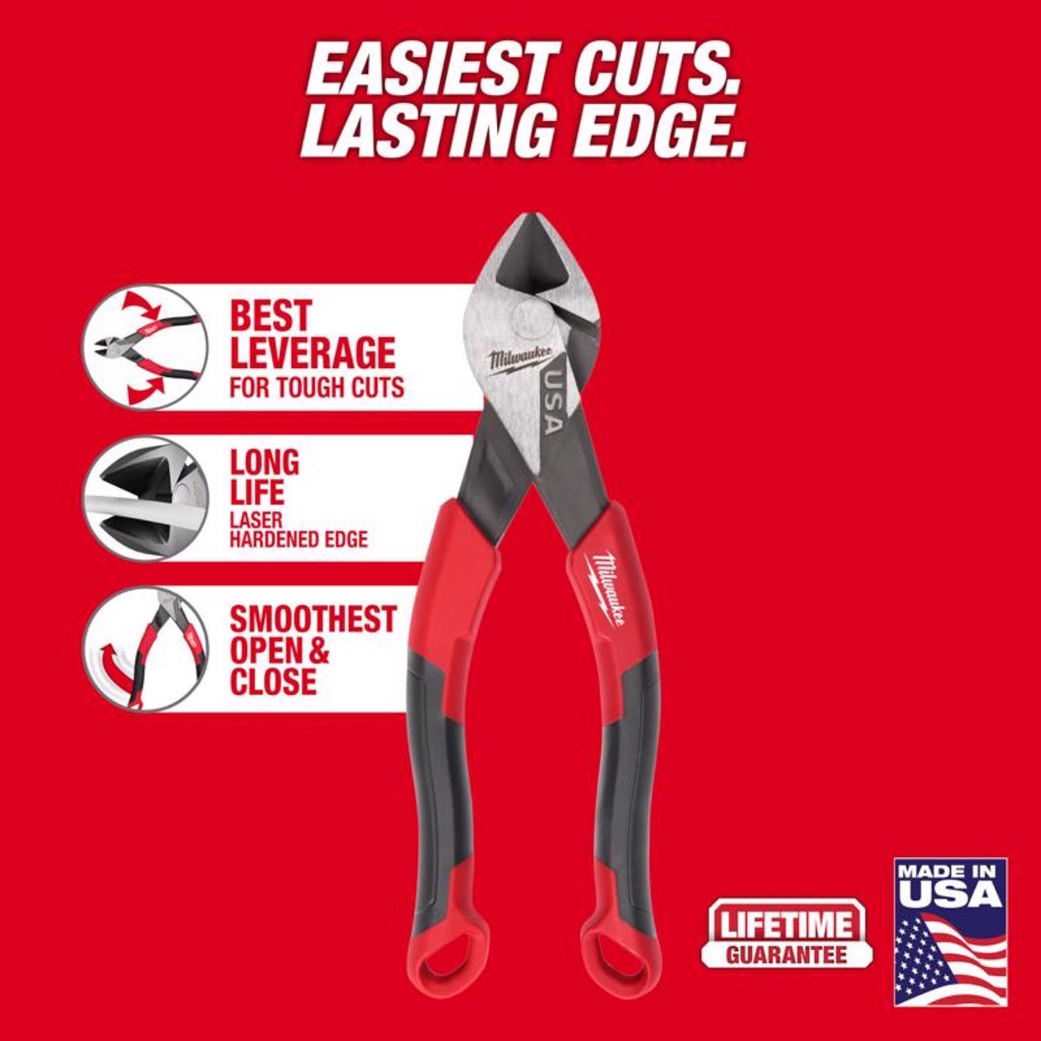 Milwaukee Made In USA 6.5 in. Forged Steel Diagonal Cutting Pliers