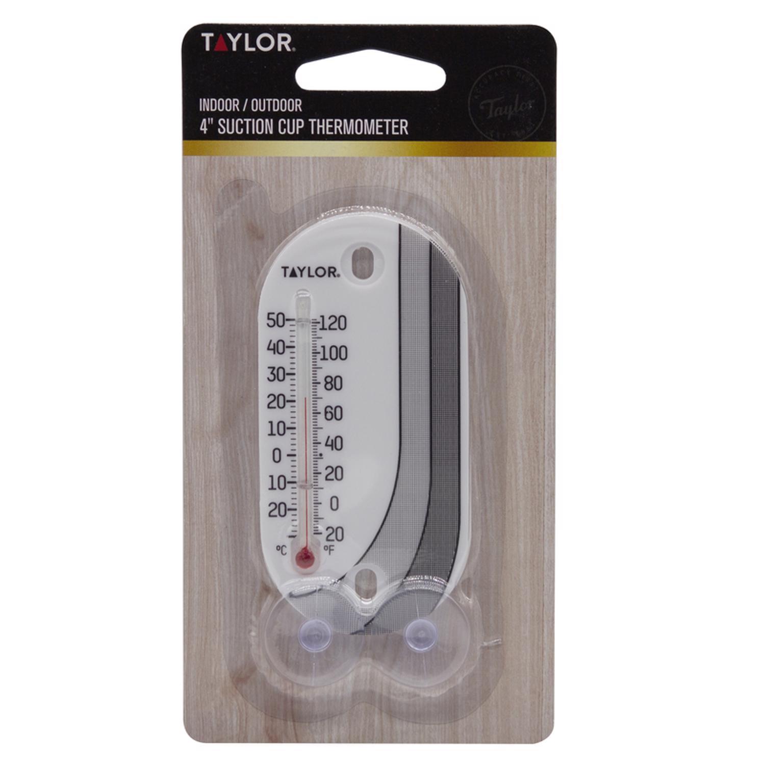Taylor Tube Thermometer Plastic White 4 in.