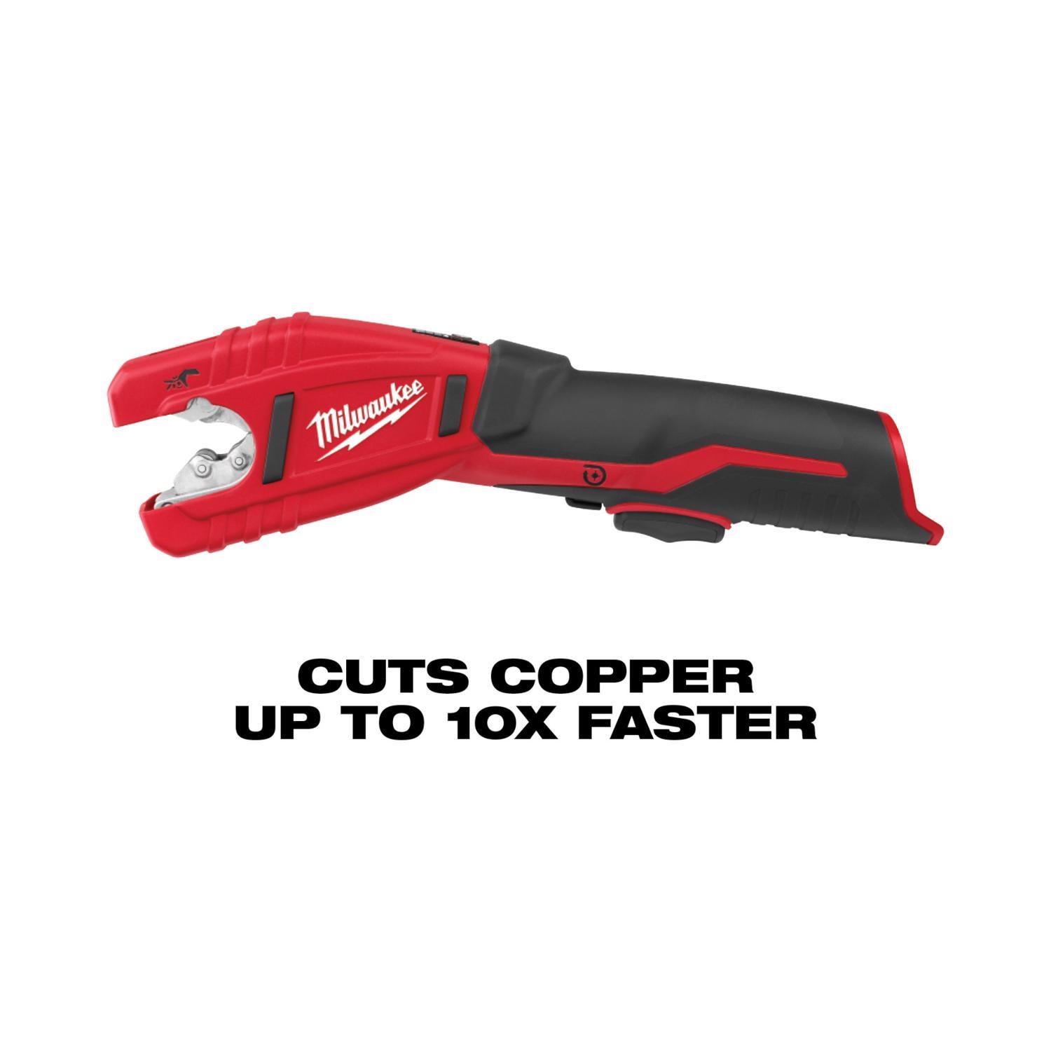 Milwaukee M12 1 in. Tubing Cutter 14 in. L Black/Red 1 pc