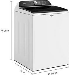 Whirlpoo 27 in. High Efficiency Top Load Washer with 5.3 Cu. Ft. Capacity