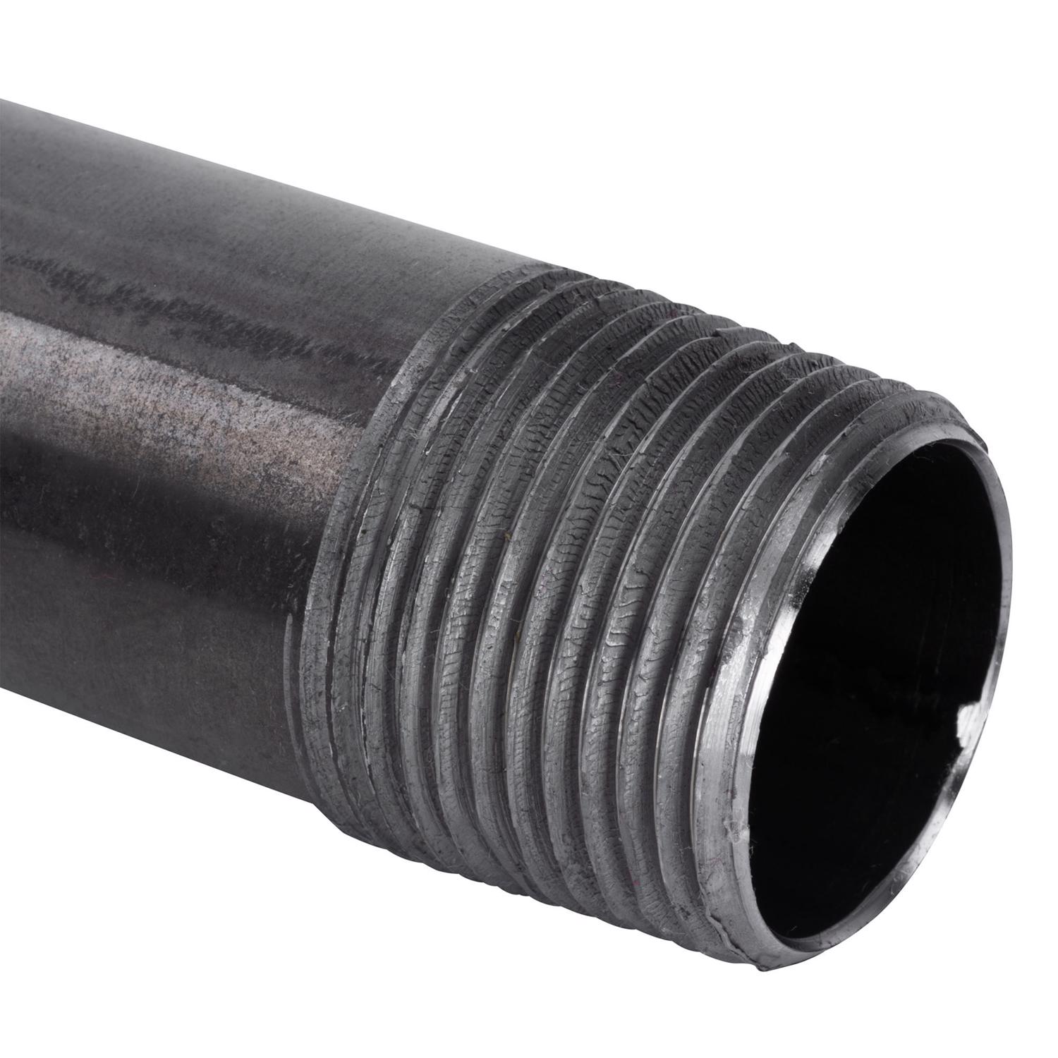 STZ Industries 1/2 in. MIP each X 1/2 in. D MIP Black Steel 2-1/2 in. L Nipple