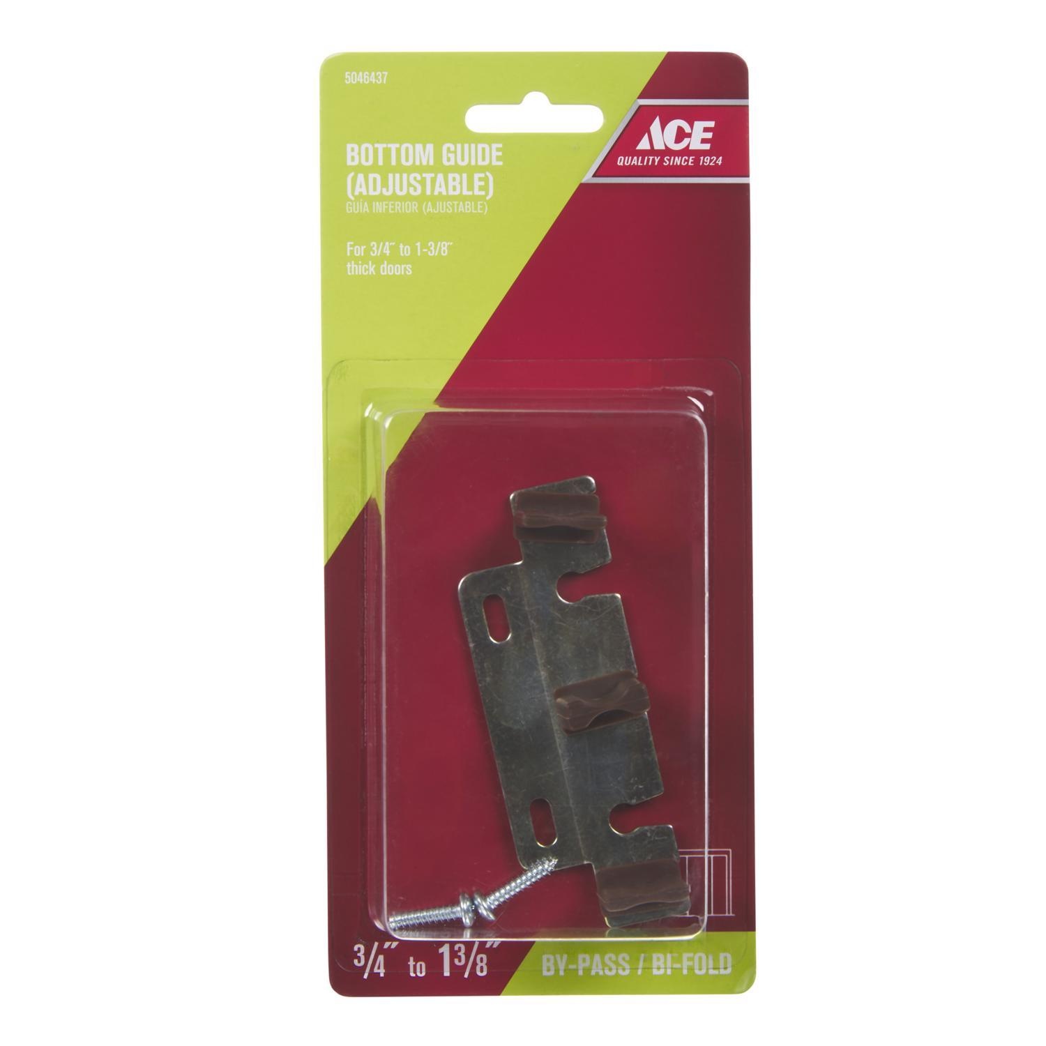 Ace 7/8 in. L Brown Steel Closet Door Guide 1 pc