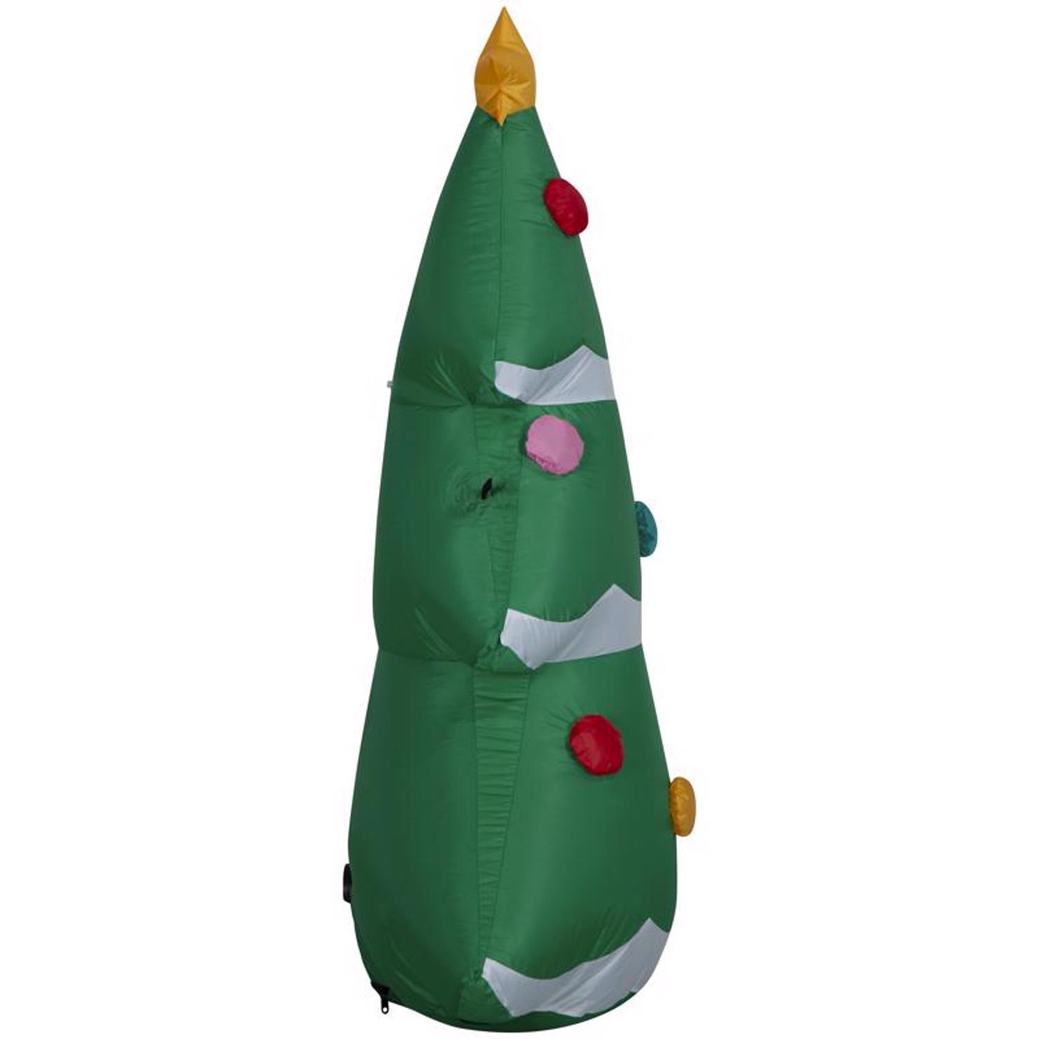 Gemmy Airblown Inflatable Christmas Tree with Snowy Layers 48 in. Inflatable