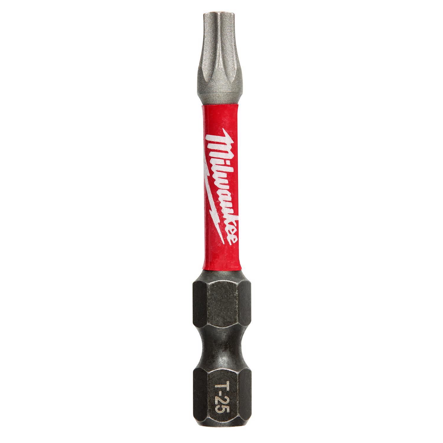 Milwaukee Shockwave Torx T25 Sizes X 2 in. L Power Bit Steel 1 pc