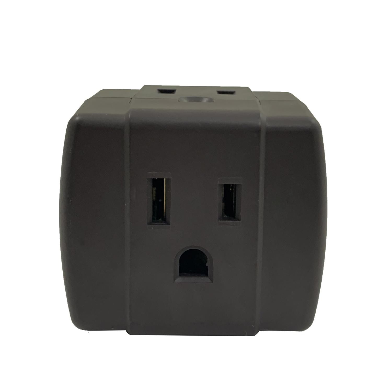 Ace Grounded 3 outlets Adapter 1 pk