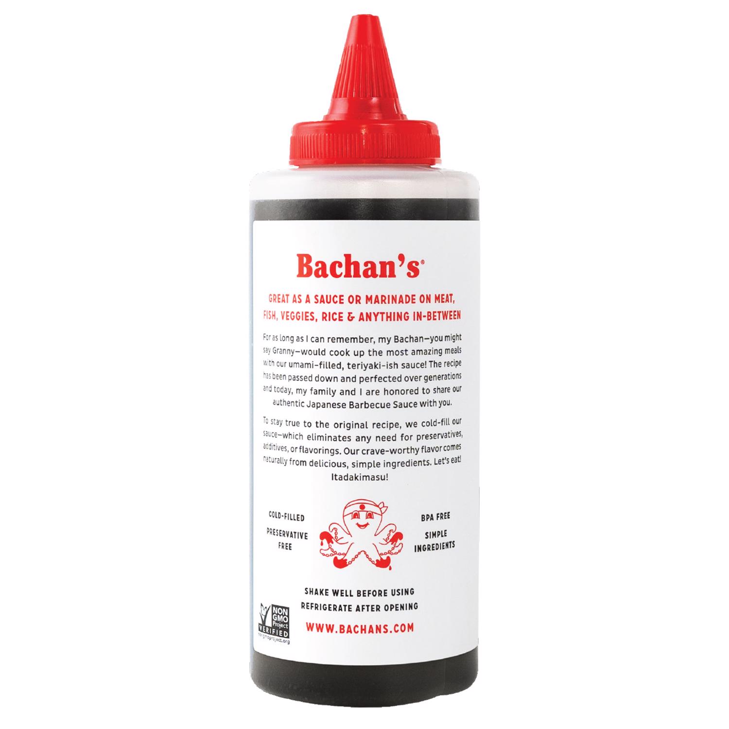 Bachan's Original Japanese Teriyaki BBQ Sauce 17 oz