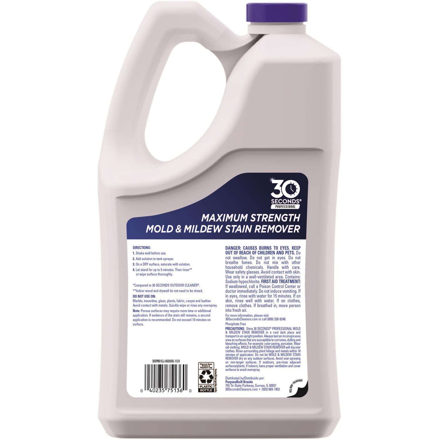 30 SECONDS Mold and Mildew Stain Remover 1 gal