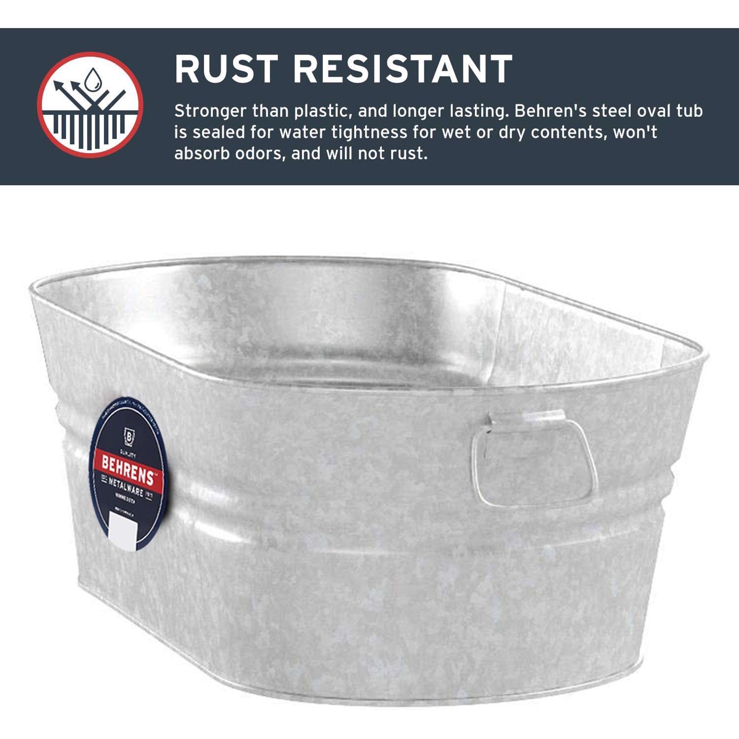 Behrens 2 gal Steel Tub Oval