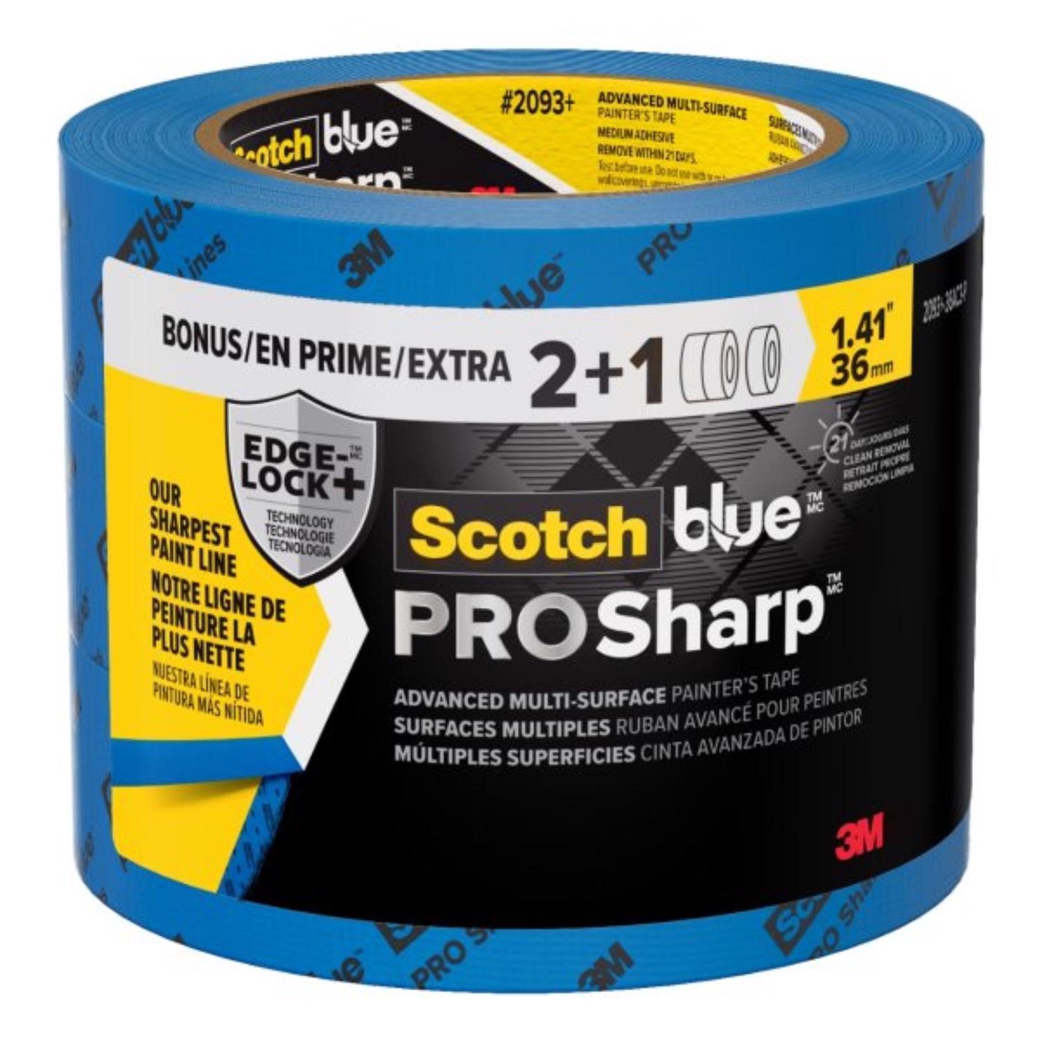ScotchBlue 1.41 in. W X 60 yd L Blue Medium Strength Painter's Tape 3 pk