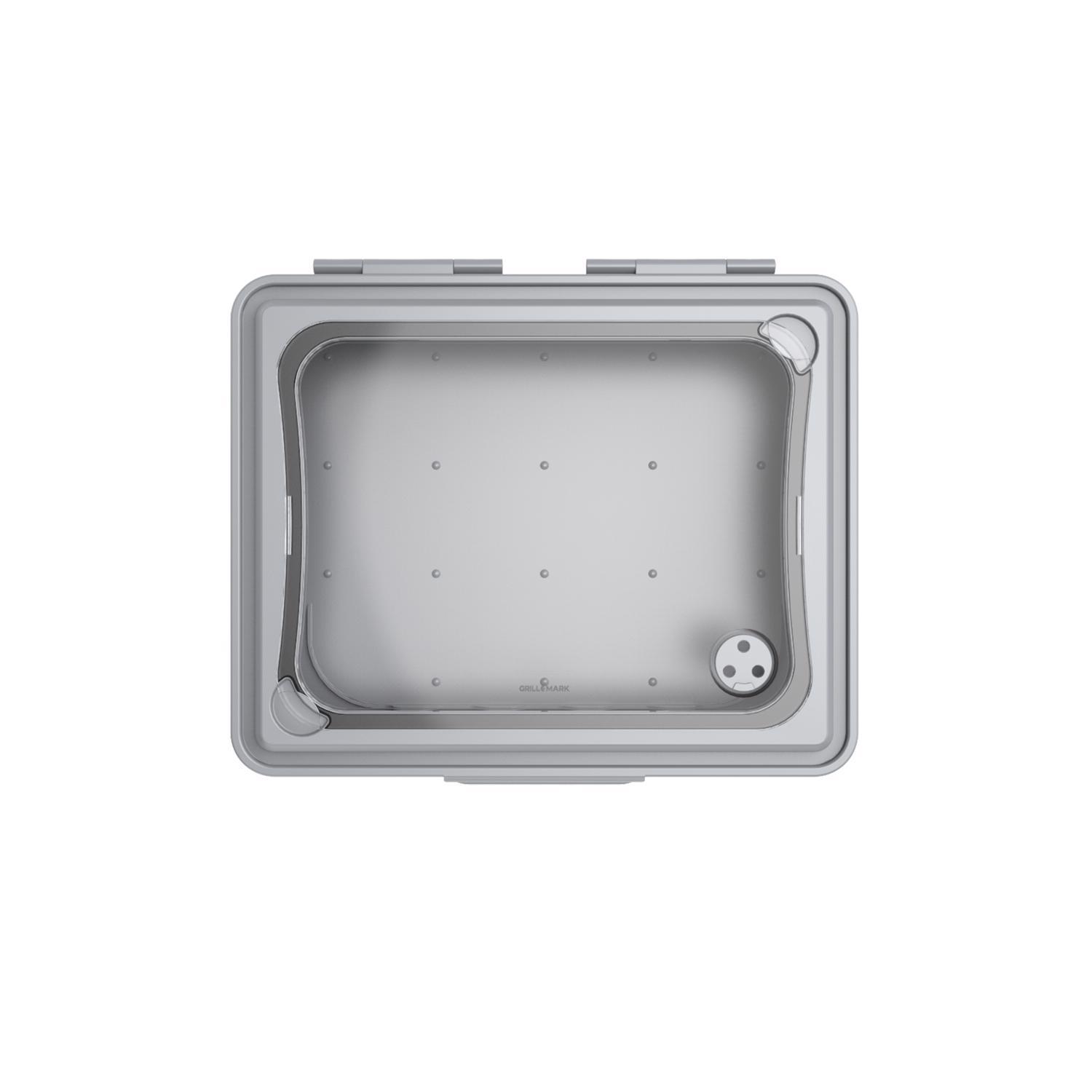 Grill Mark Gray Food To Go Container 1 pk