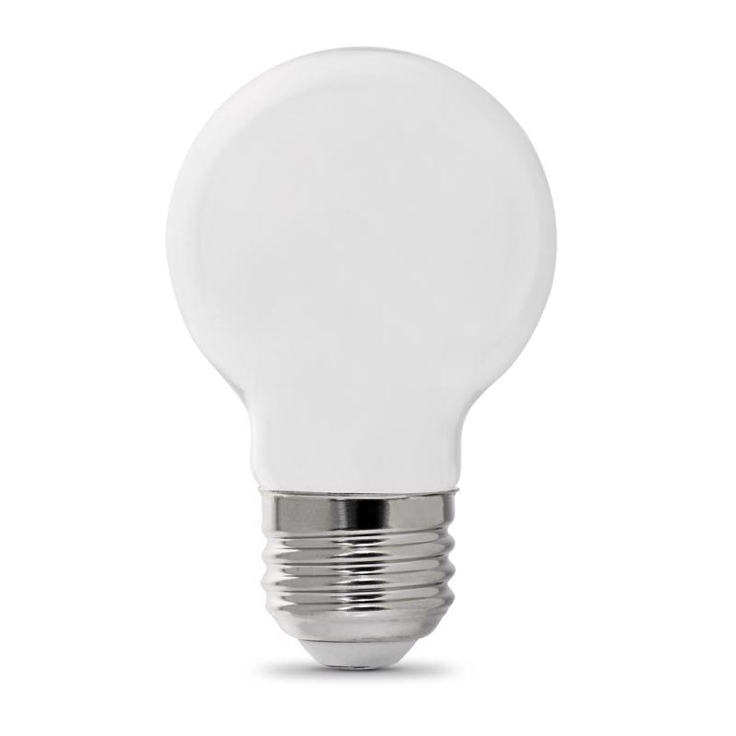 Feit Electric Enhance G16.5 E26 (Medium) Filament Led Bulb Daylight 60 Watt Equivalence 2 Pack