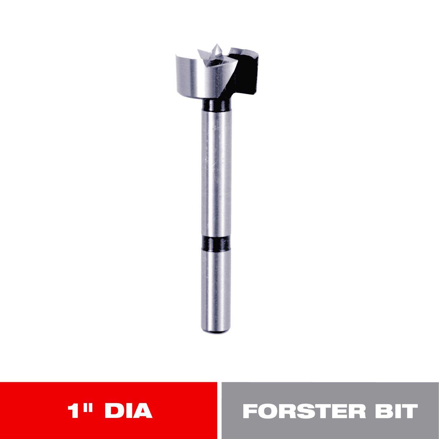 Diablo 1 in. X 3-1/2 in. L High Speed Steel Forstner Drill Bit Round Shank 1 pc