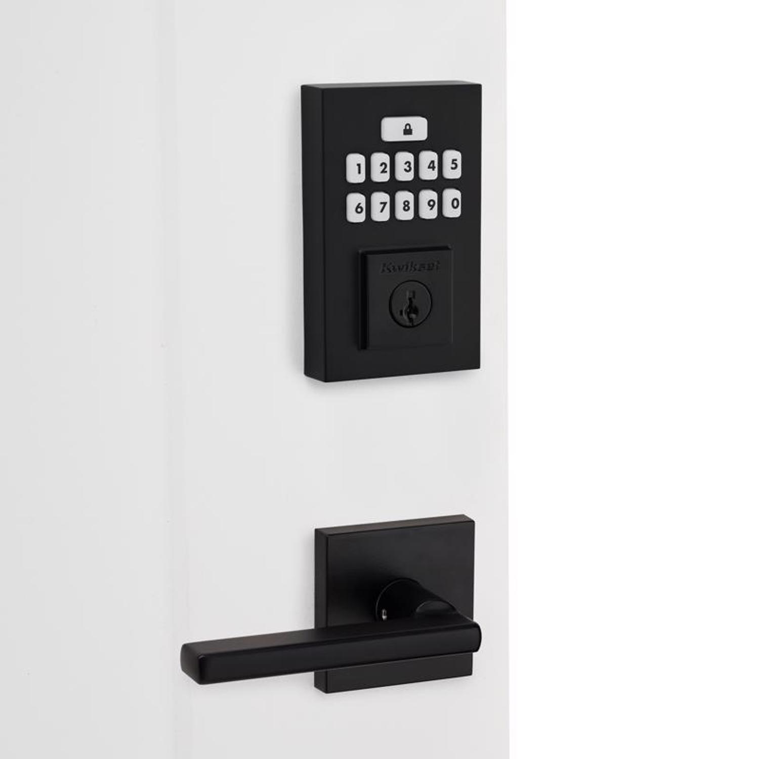 Kwikset SmartCode Matte Black Metal Electronic Deadbolt