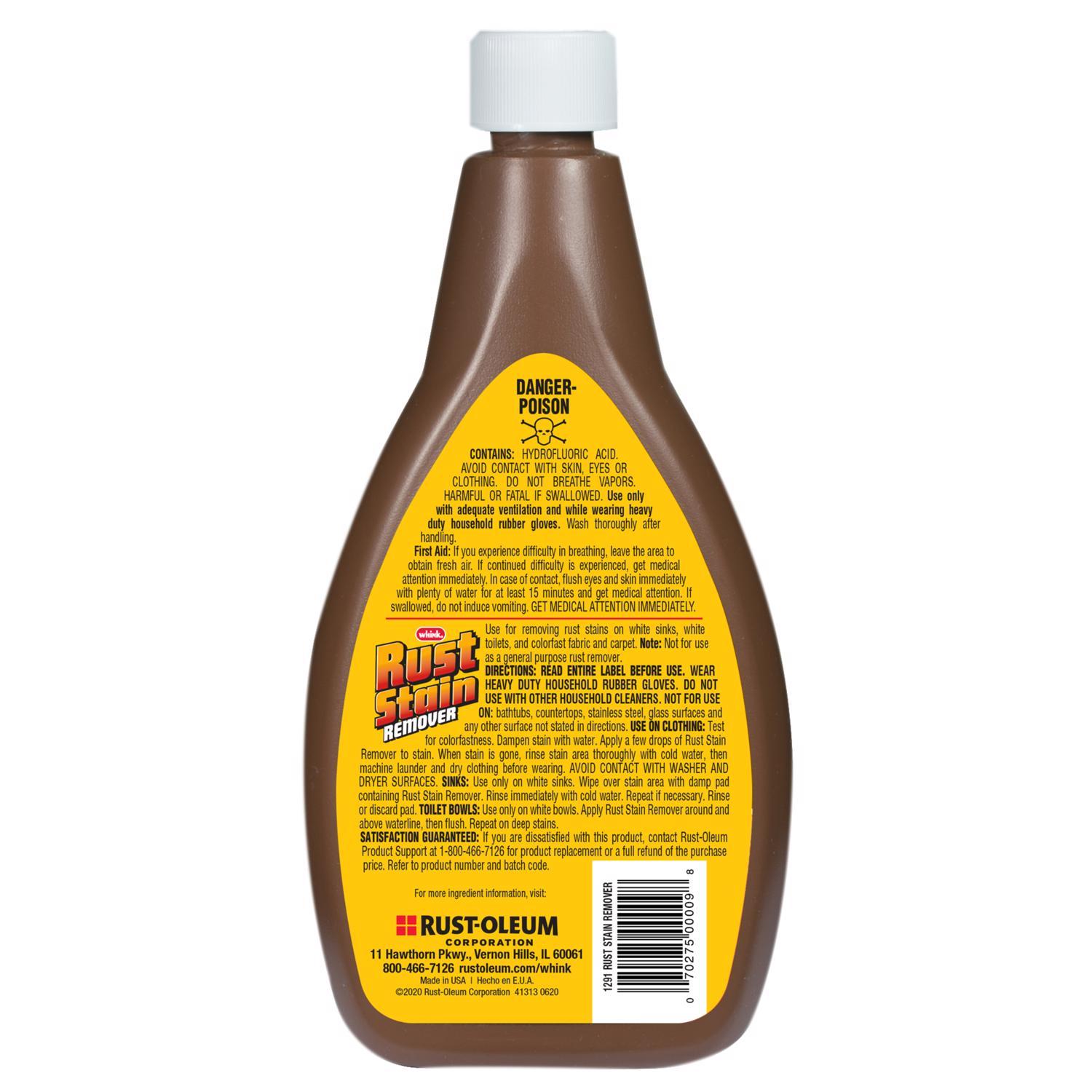 Whink No Scent Rust Stain Remover 16 oz Liquid