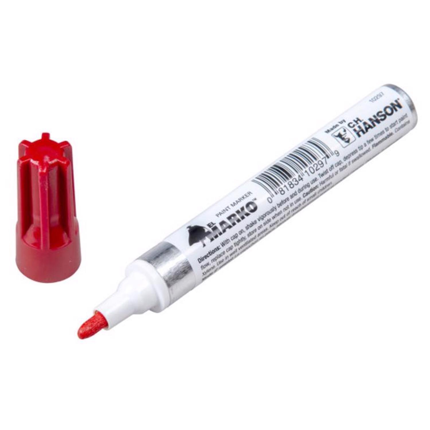 C.H. Hanson Red Valve Tip Paint Marker 1 pk