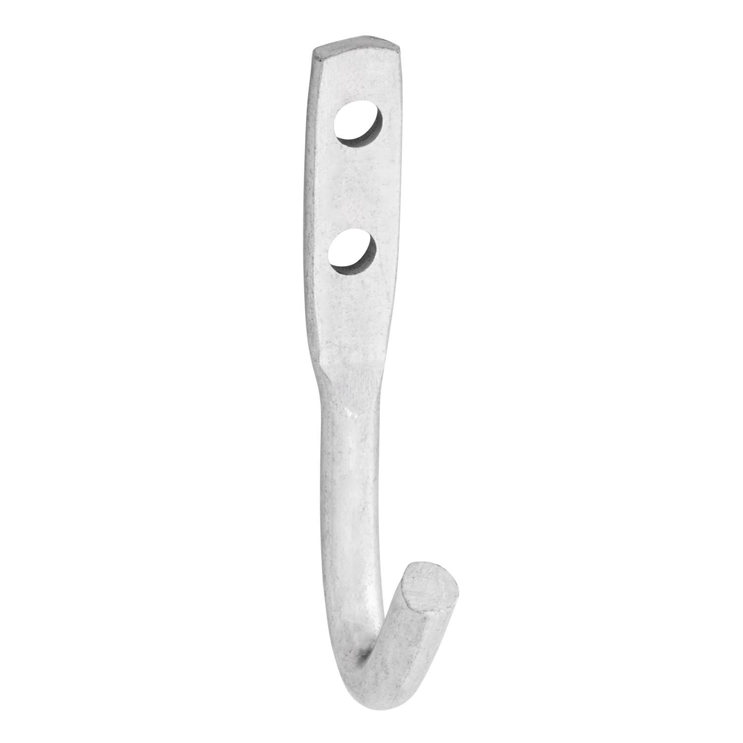 Hampton Small Zinc-Plated Silver Steel 2.5625 in. L Rope Binding Hook 175 lb 1 pk