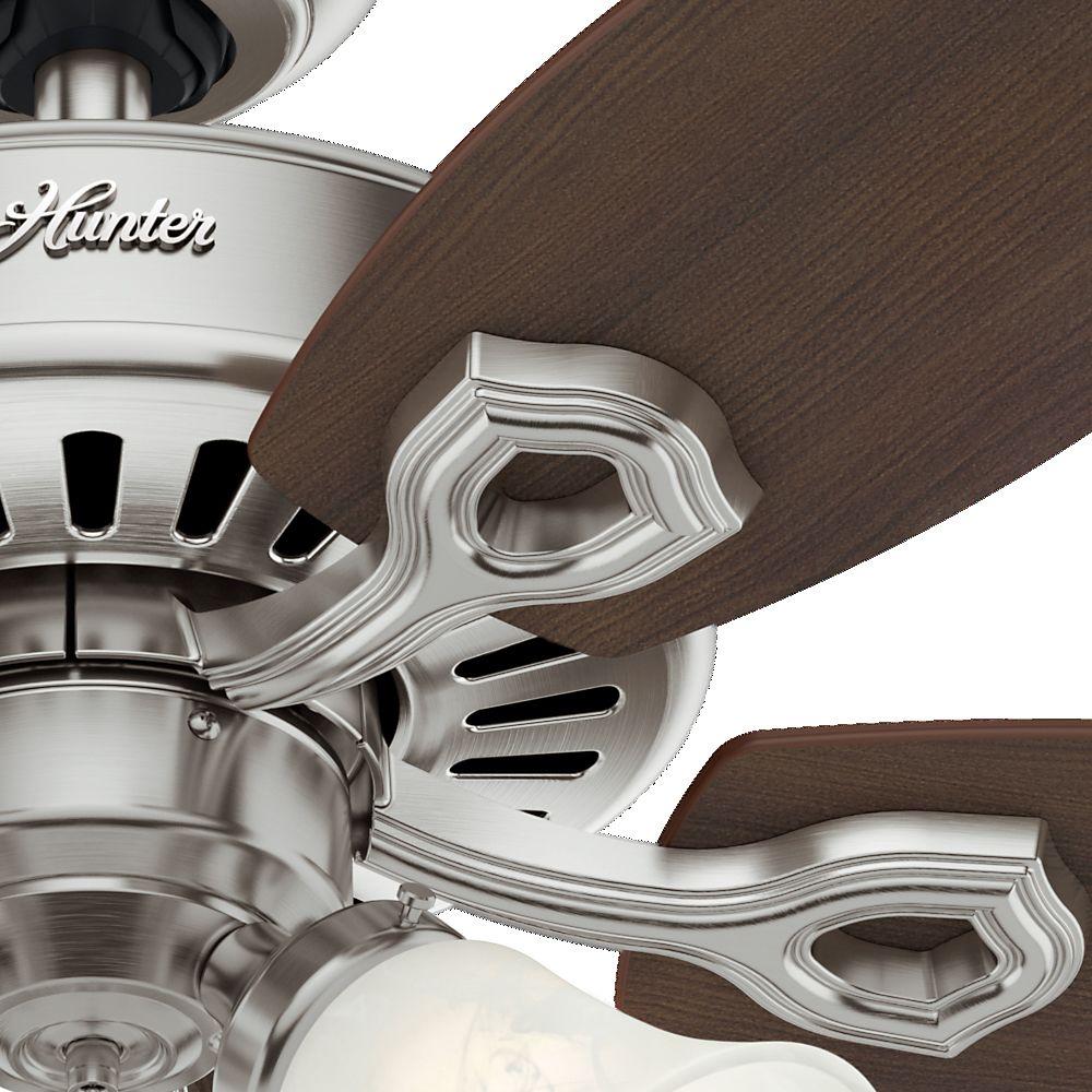 Hunter 42" Indoor Brushed Nickel Ceiling Fan with Light Kit