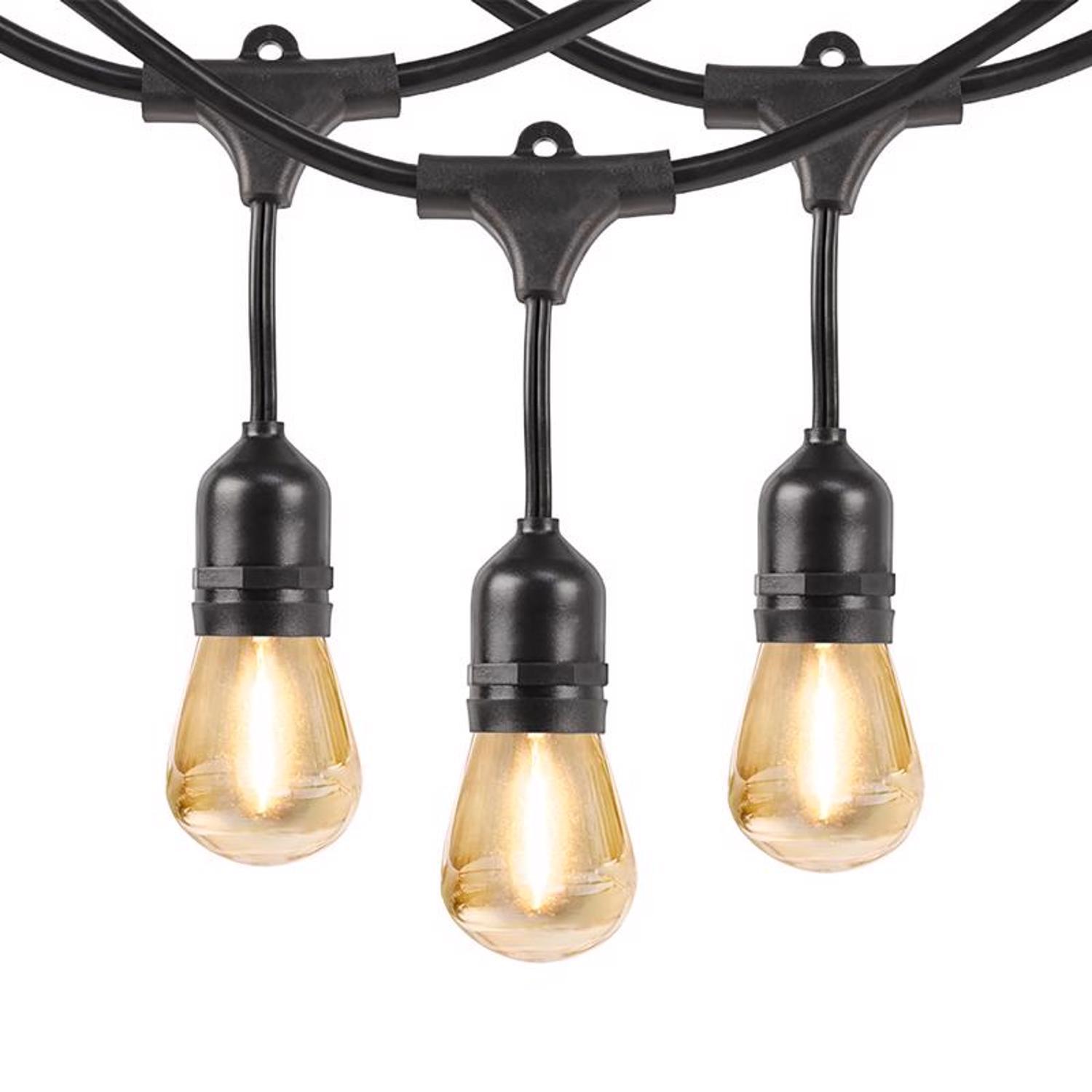 Feit SOLAR STRING LIGHTS LED Solar String Light Set White 20 ft. 11 lights