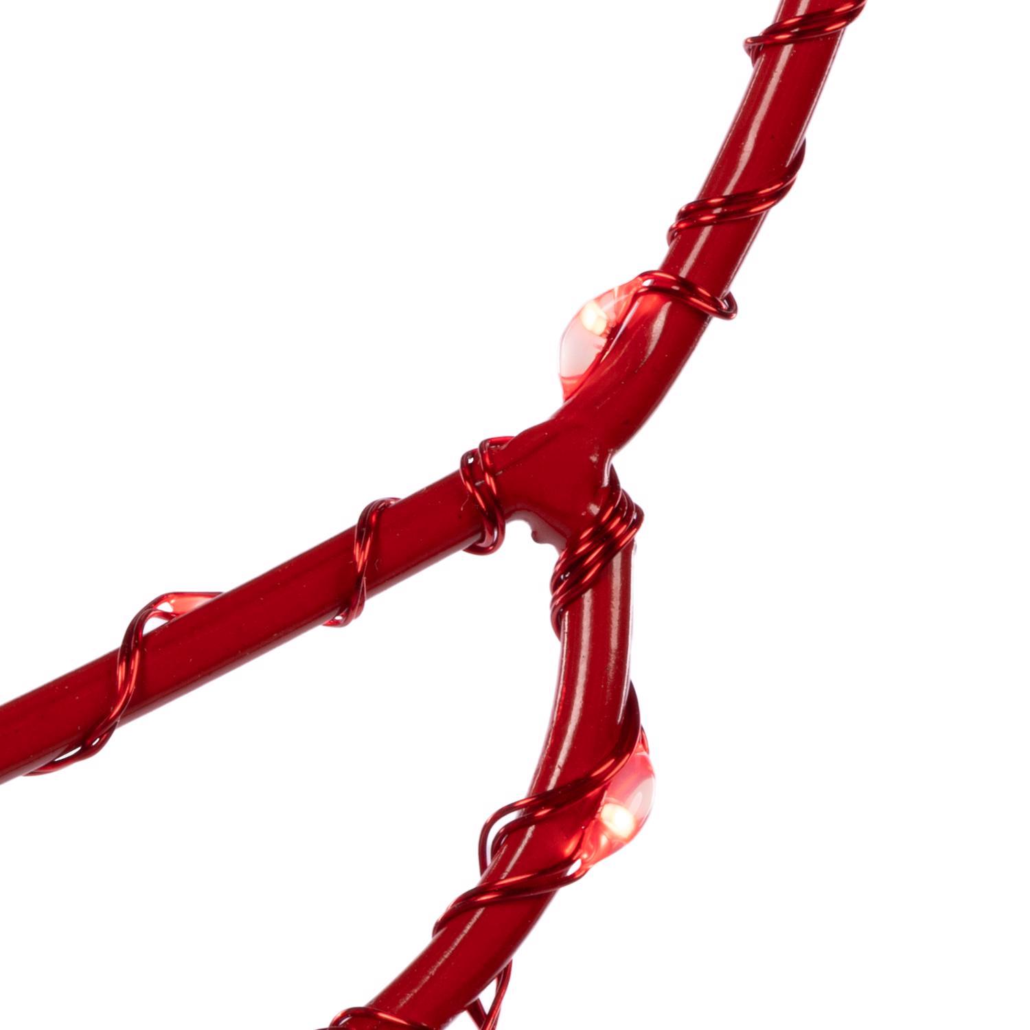 Celebrations LED Red Cardinal Silhouette 15 in. Hanging Decor