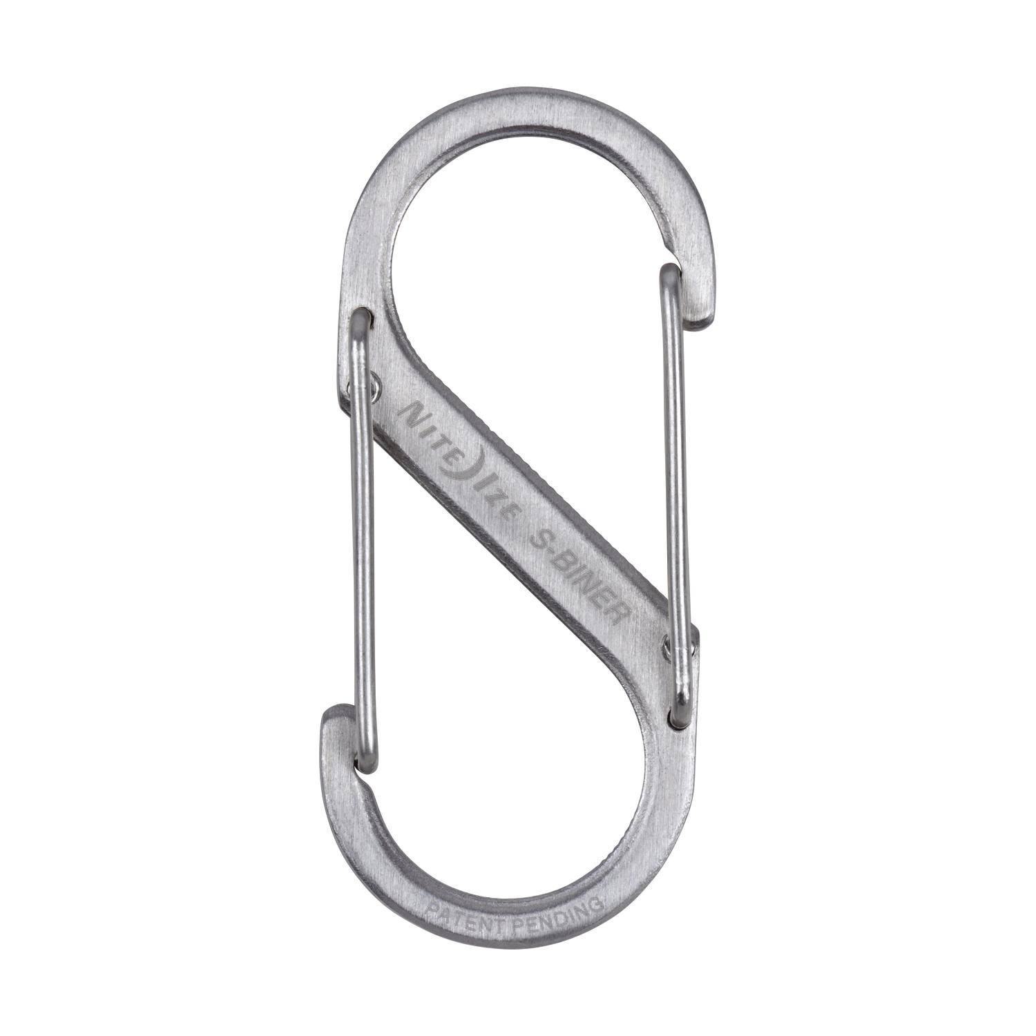 Nite Ize S-Biner 1.8 in. D Stainless Steel Silver Carabiner Key Holder