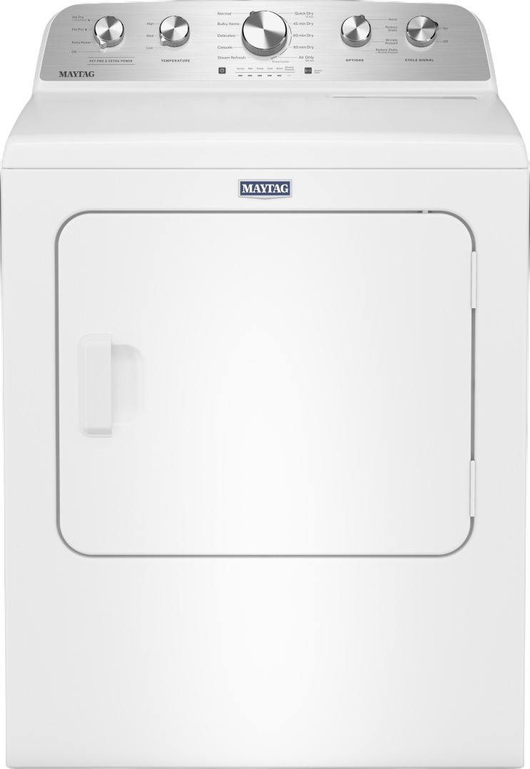 Maytag 7 Cu. Ft. Electric Dryer with Pet Pro Option in White