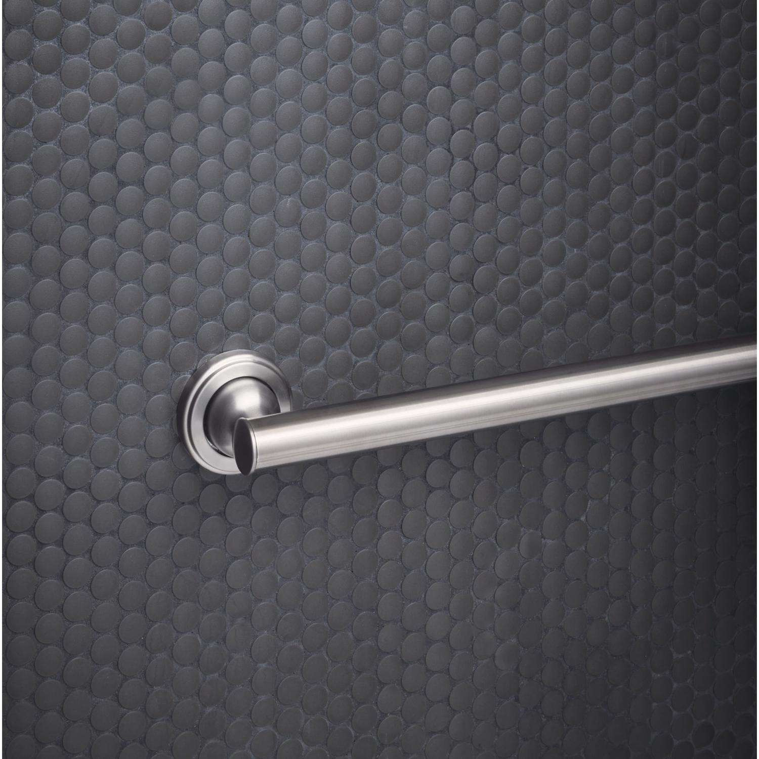 Oakbrook Collection 10.5 in. L ADA Compliant Stainless Steel Grab Bar