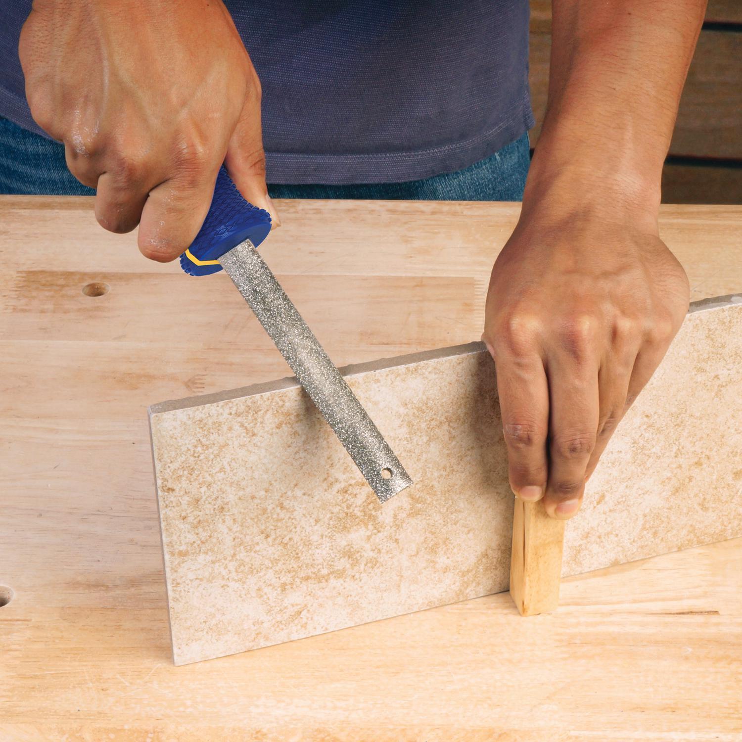 QEP Diamond-Coated Tile Double Cut File 1 pk