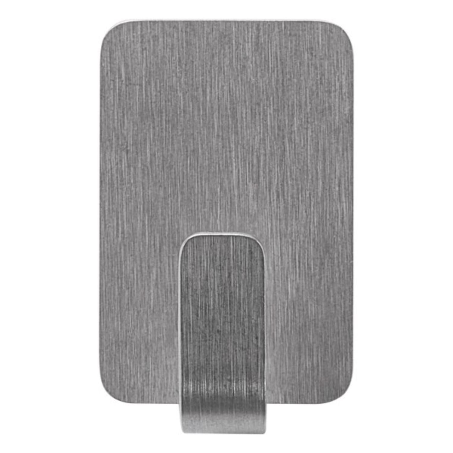 3M Command Stainless Steel Metal Small Hook 0.5 lb. cap. 4 pk